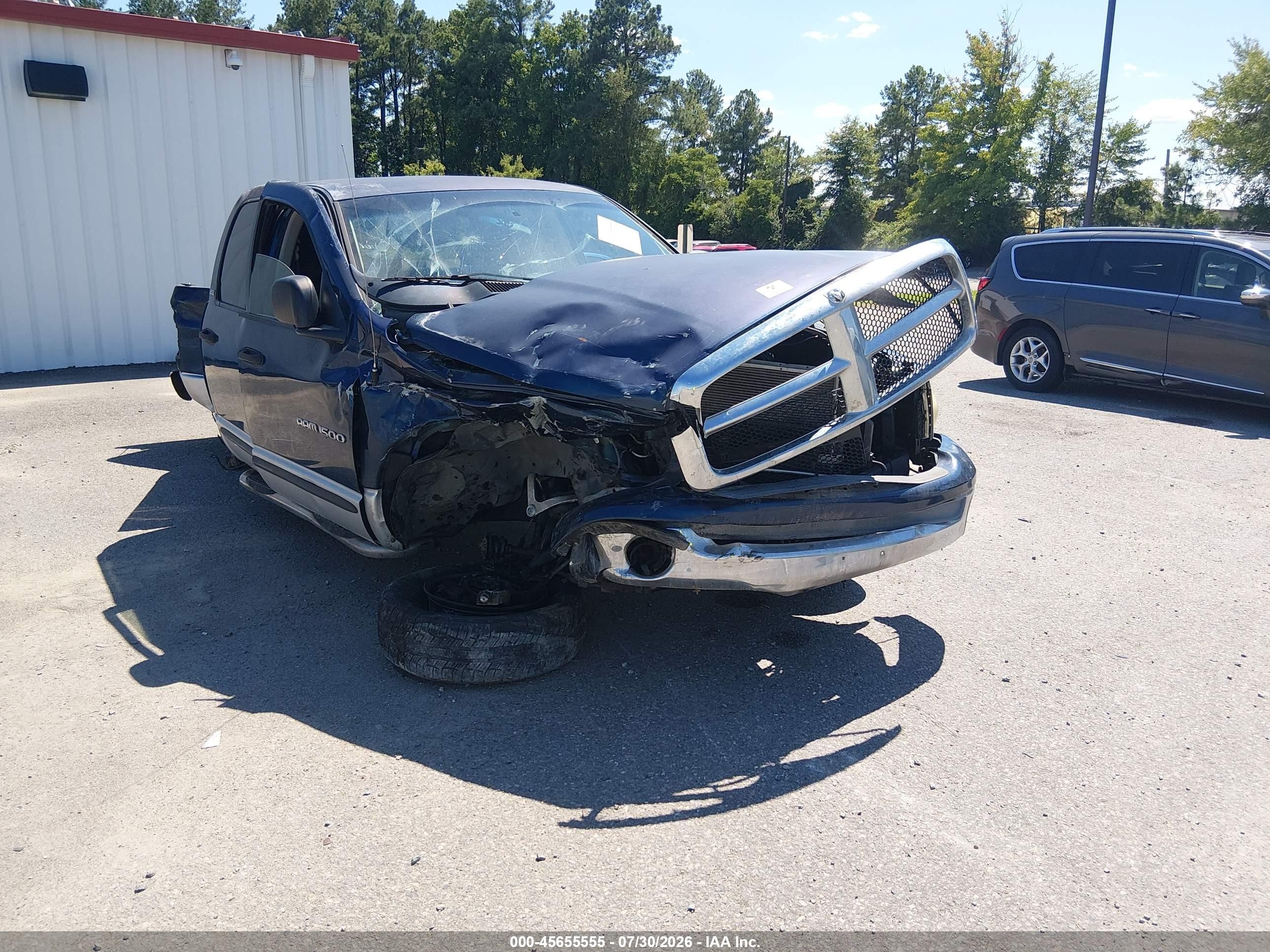 2002 Dodge Ram 1500 St Синий vin: 3D7HU18N82G149080
