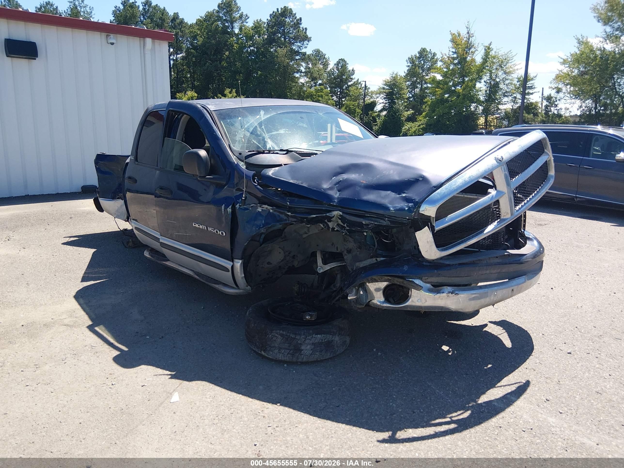 2002 Dodge Ram 1500 St Blue vin: 3D7HU18N82G149080