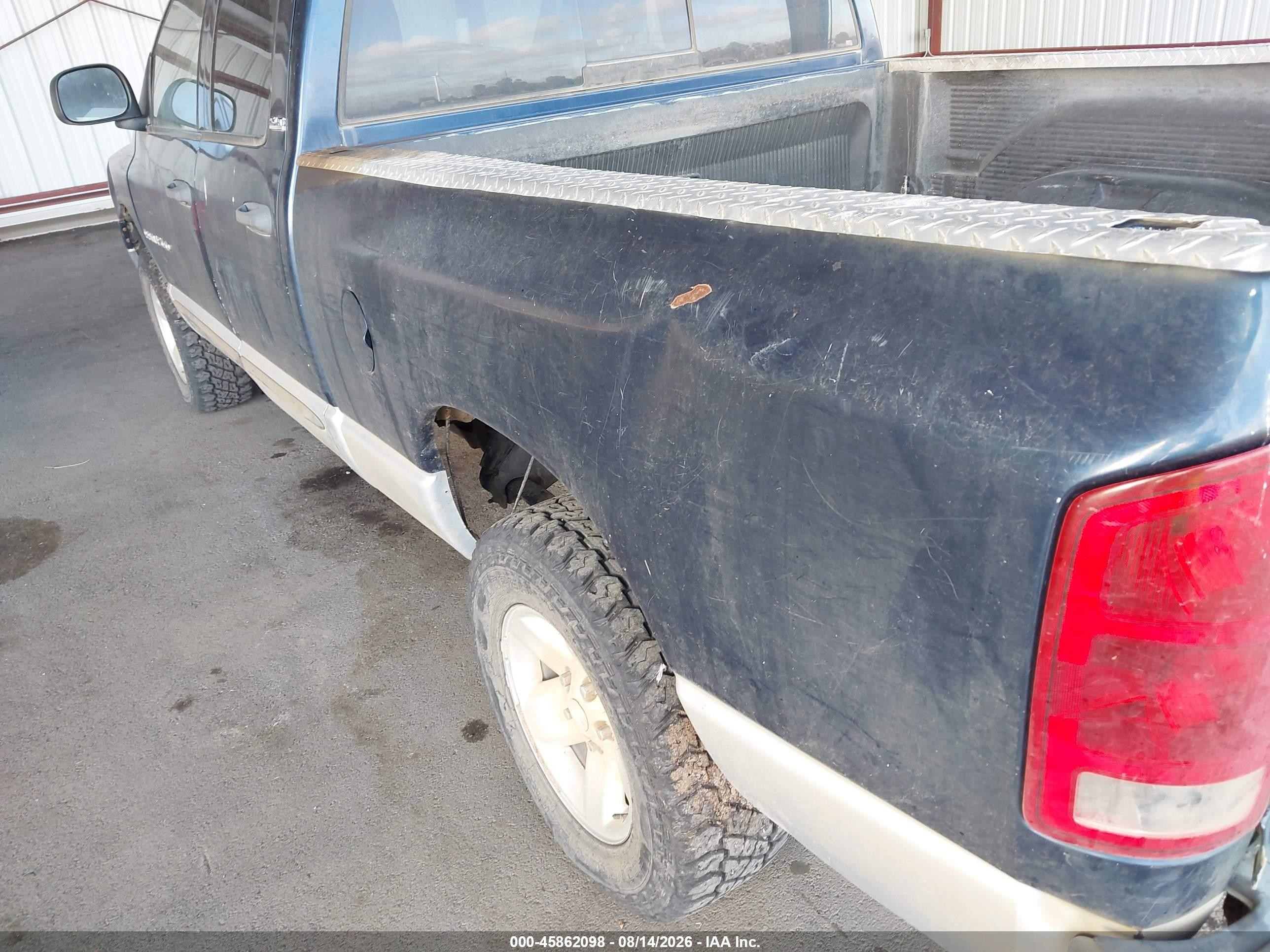 2002 Dodge Ram 1500 St Blue vin: 3D7HU18N82G185044