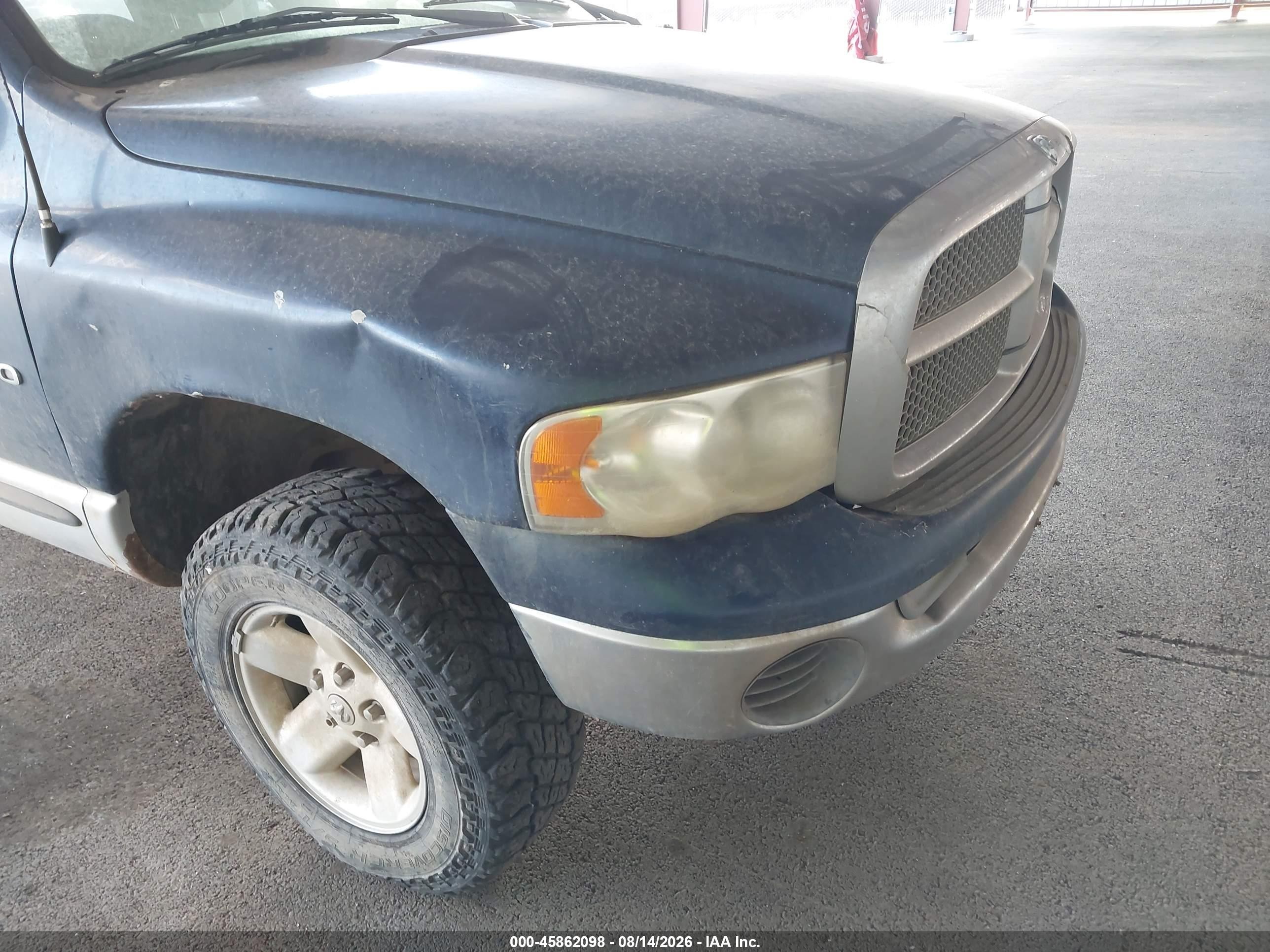 2002 Dodge Ram 1500 St Blue vin: 3D7HU18N82G185044