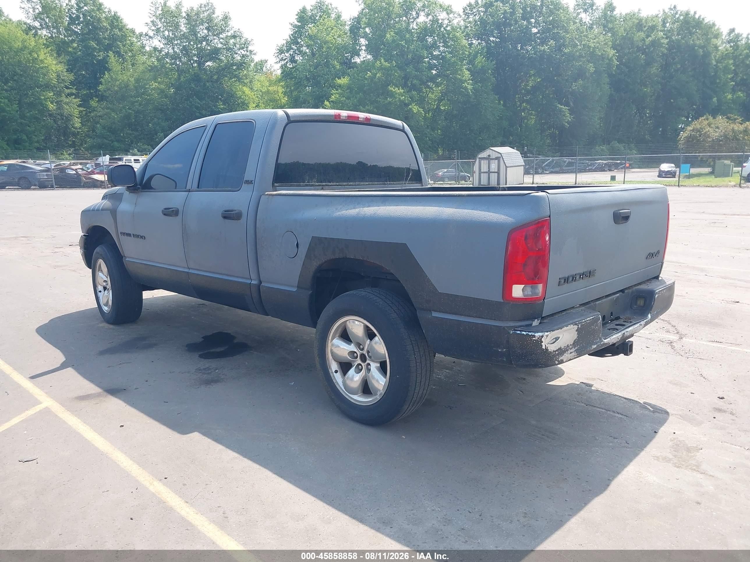 2002 Dodge Ram 1500 St Gray vin: 3D7HU18NX2G193405