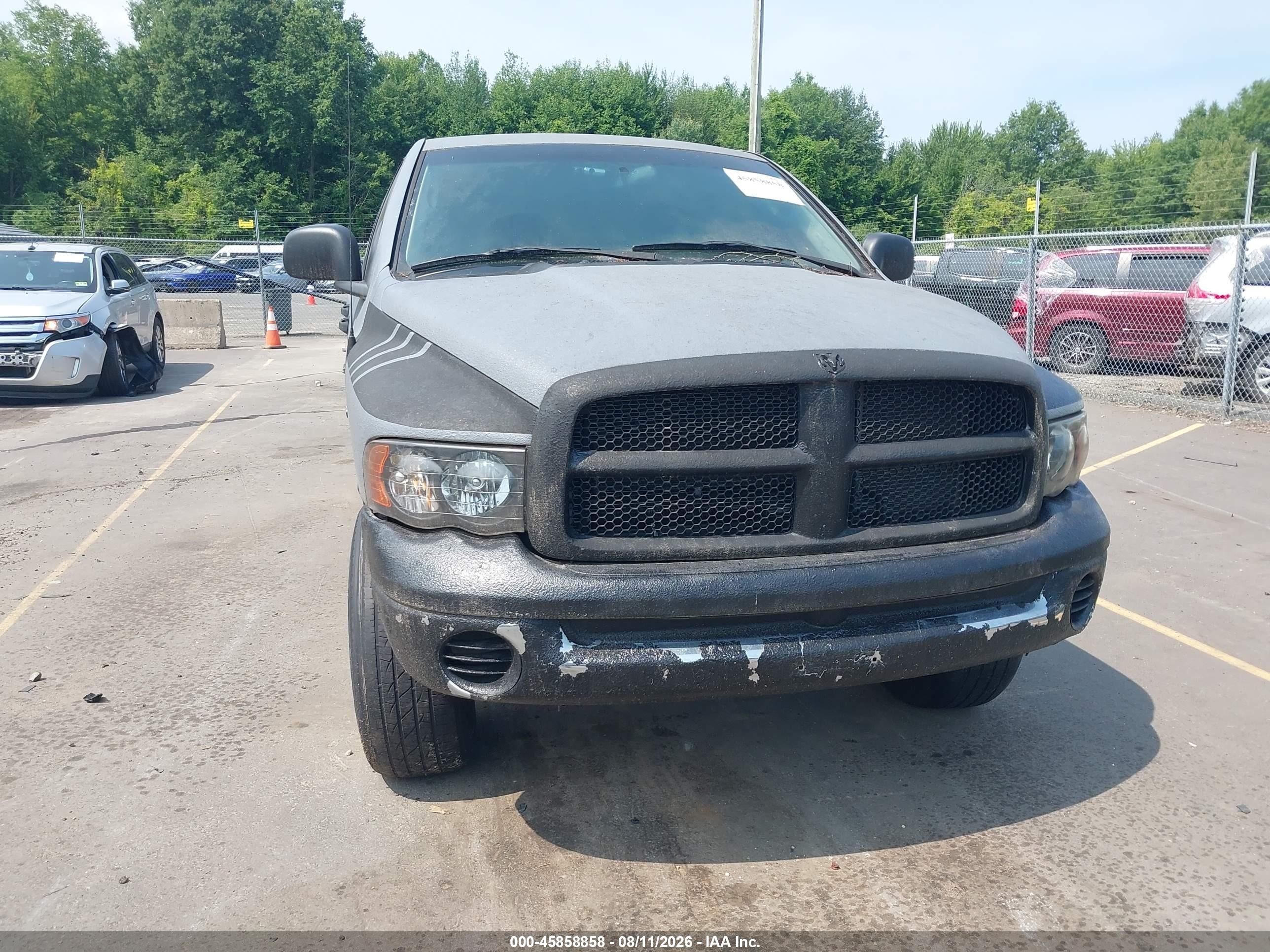 2002 Dodge Ram 1500 St Gray vin: 3D7HU18NX2G193405