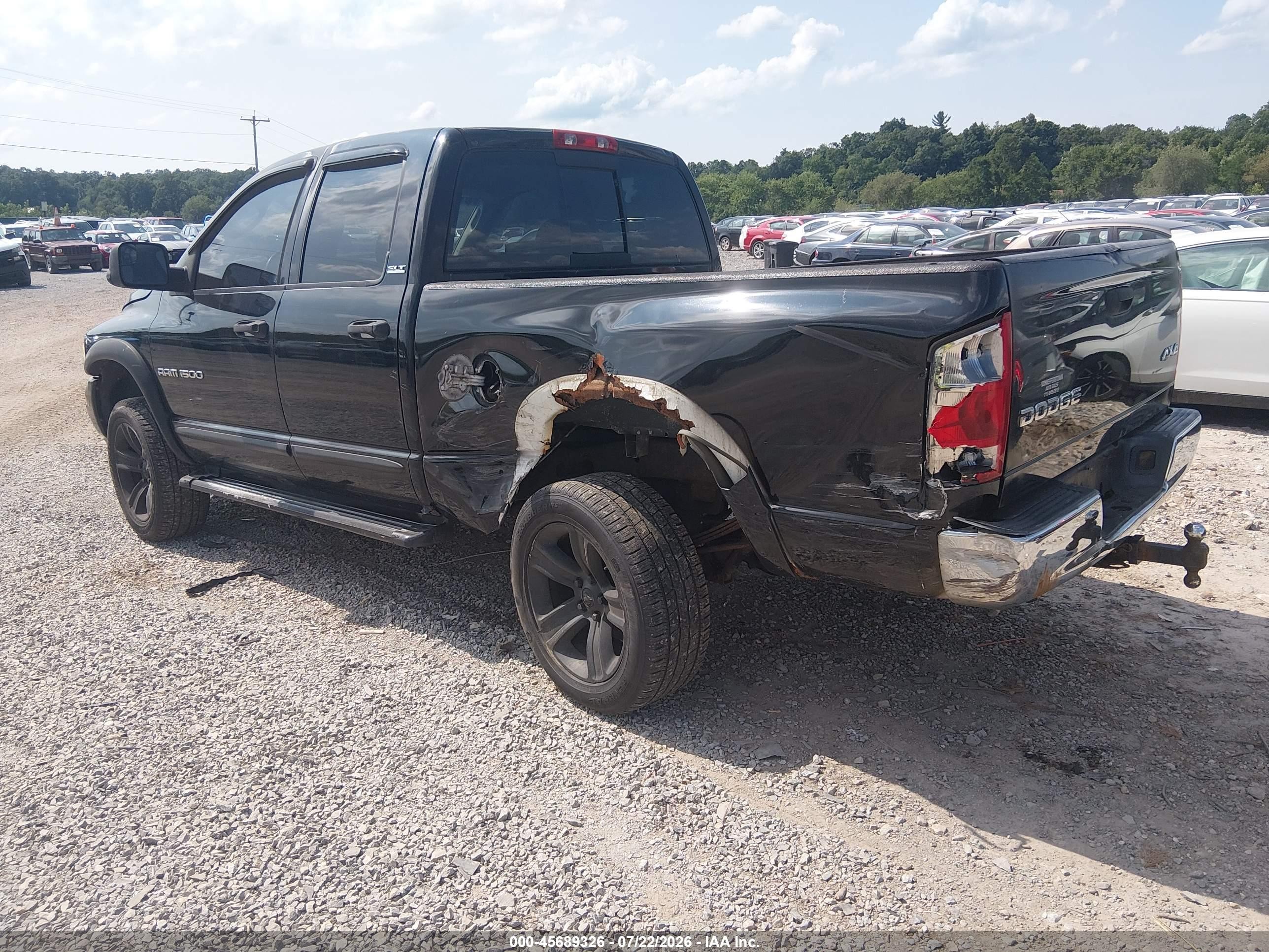 2002 Dodge Ram 1500 St Black vin: 3D7HU18Z12G132785