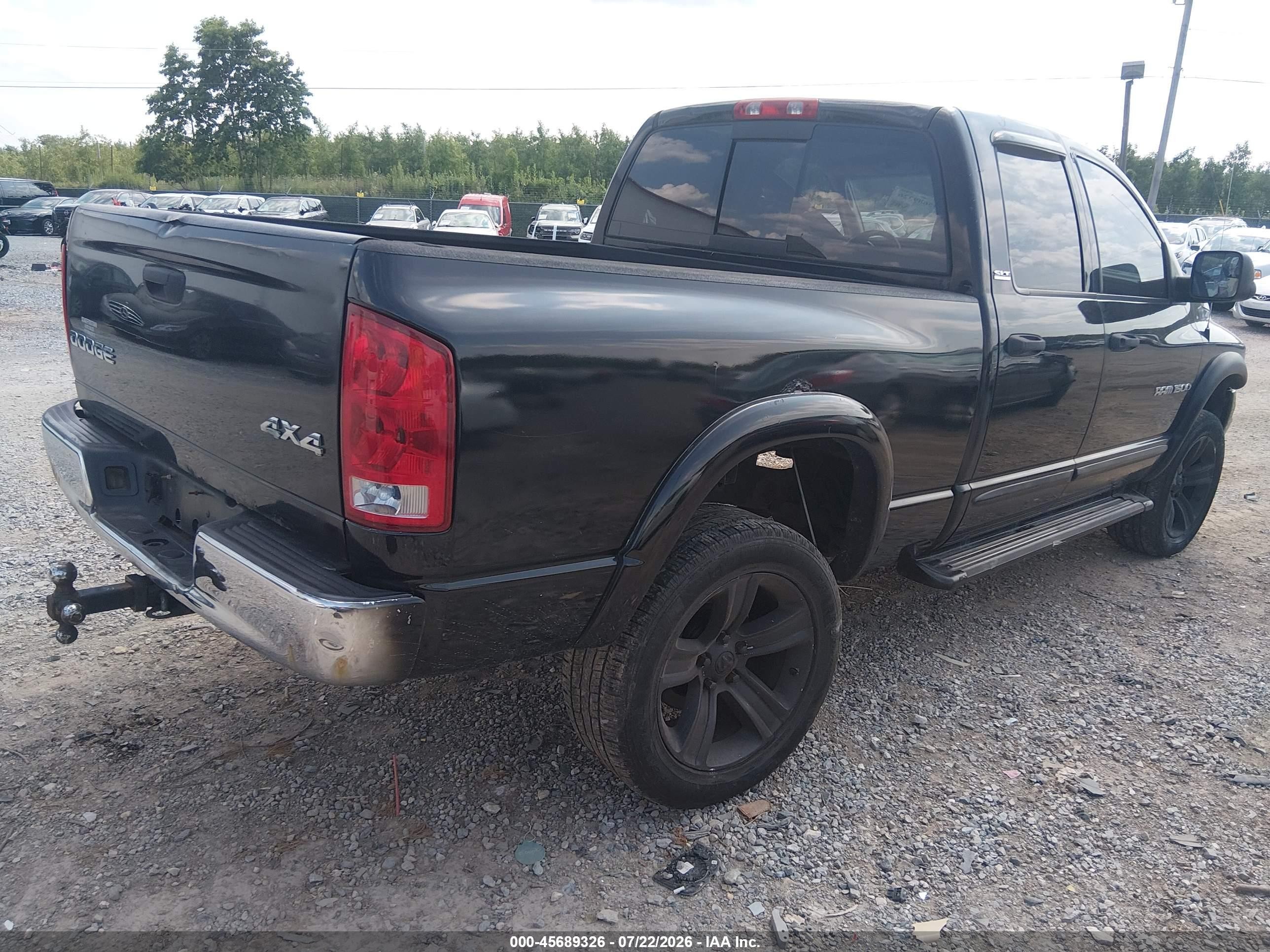 2002 Dodge Ram 1500 St Black vin: 3D7HU18Z12G132785