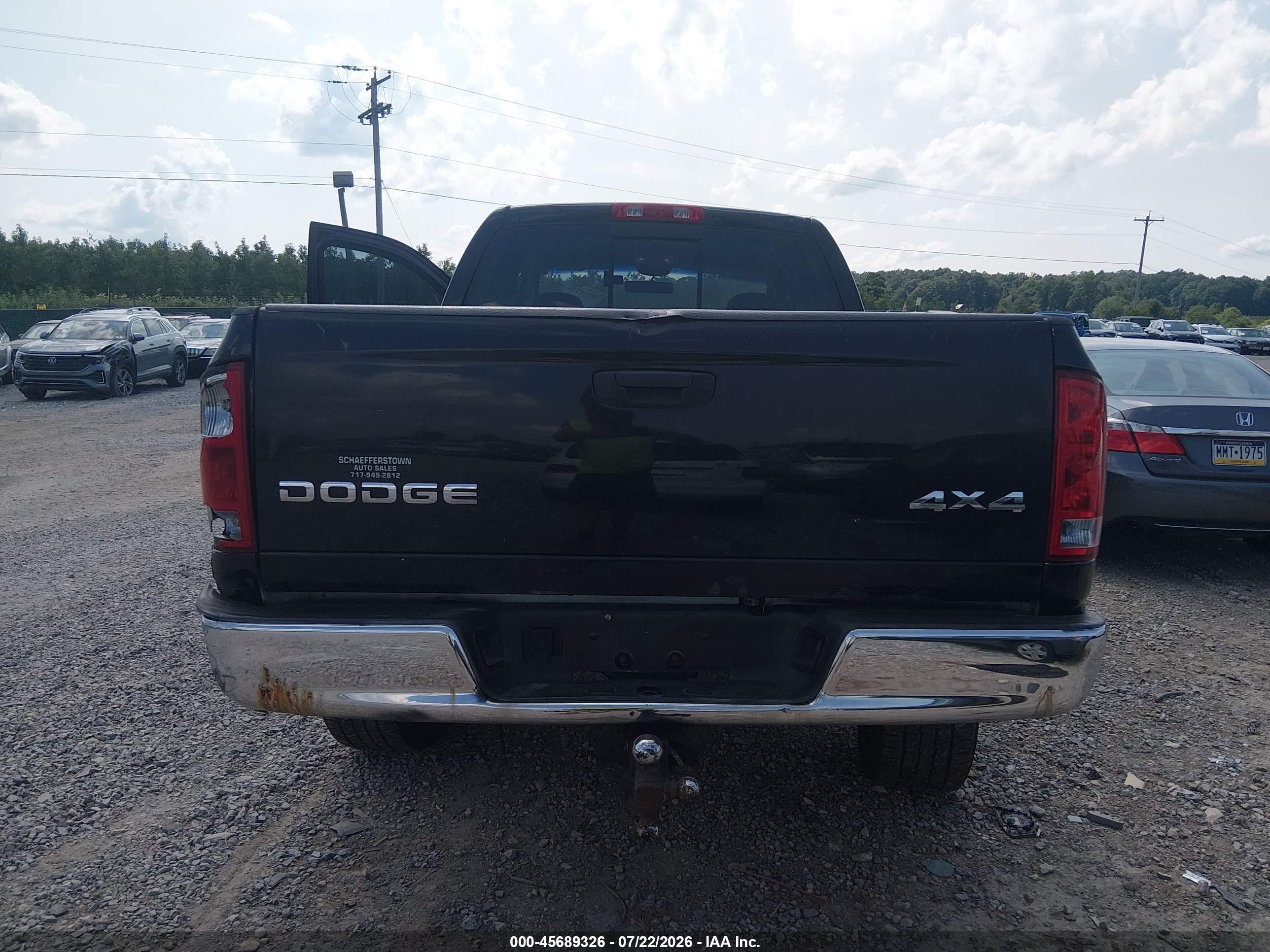2002 Dodge Ram 1500 St Black vin: 3D7HU18Z12G132785