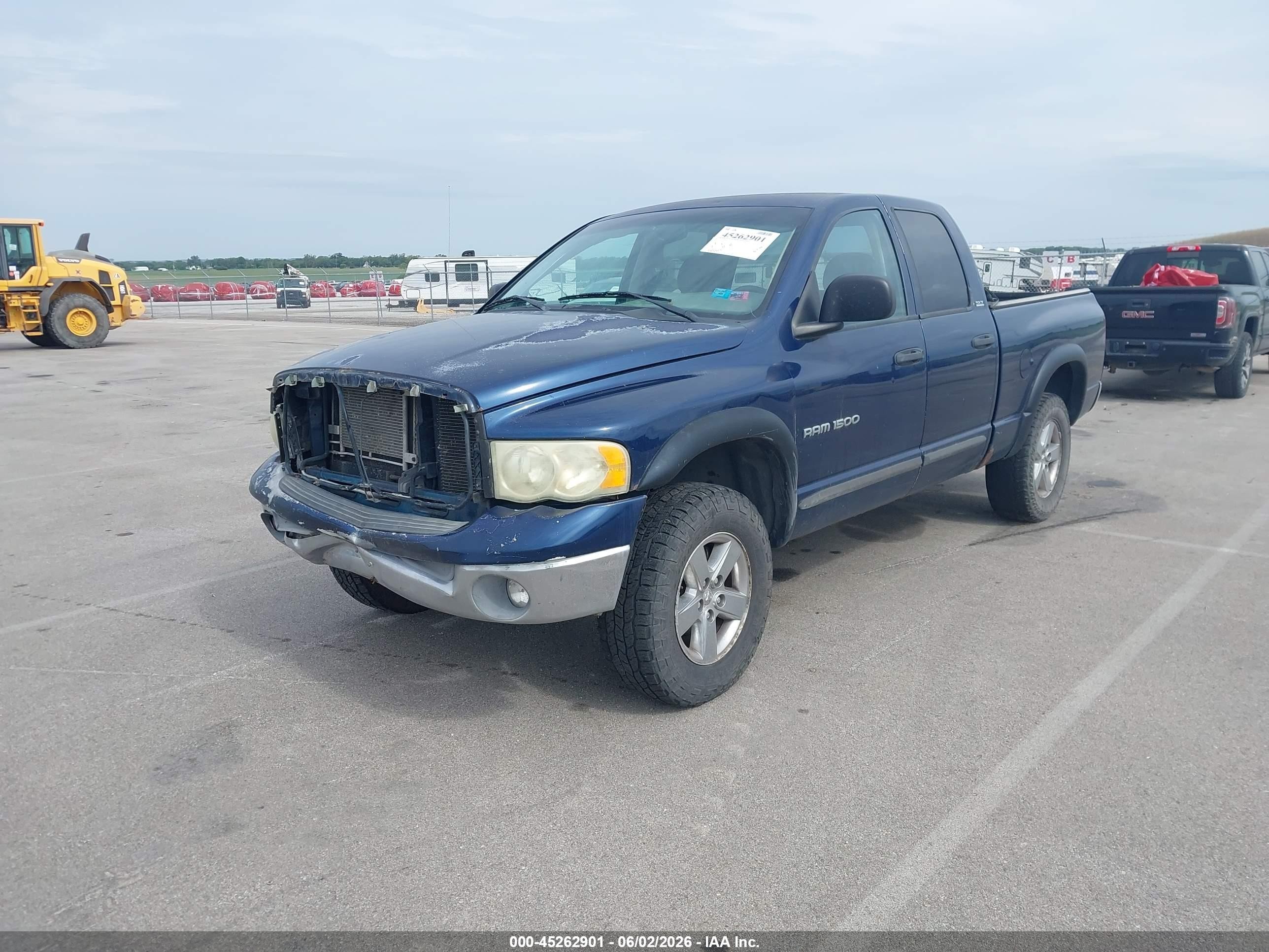 2002 Dodge Ram 1500 St Blue vin: 3D7HU18Z32G117348