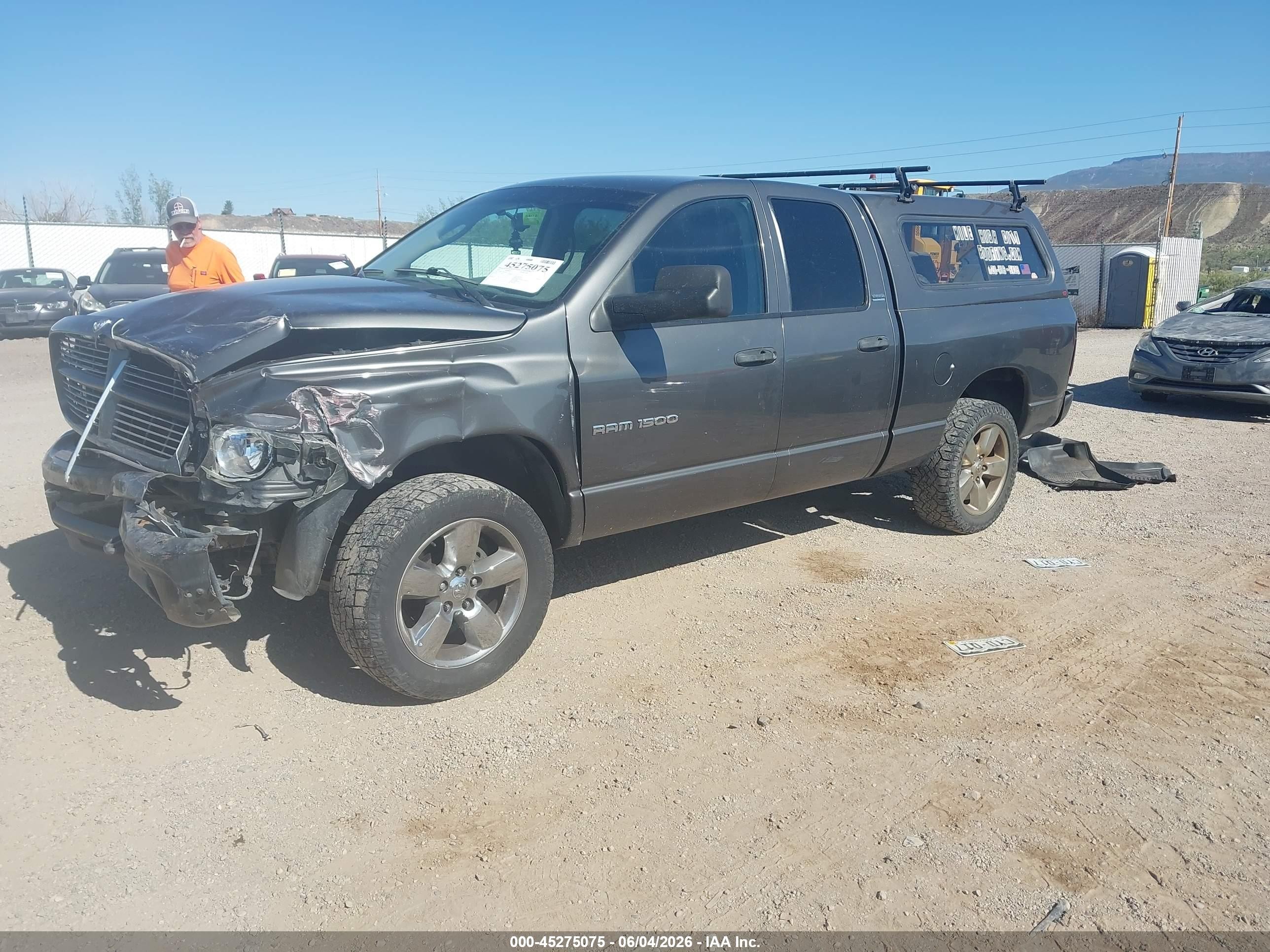 2002 Dodge Ram 1500 St Gray vin: 3D7HU18Z52G210128