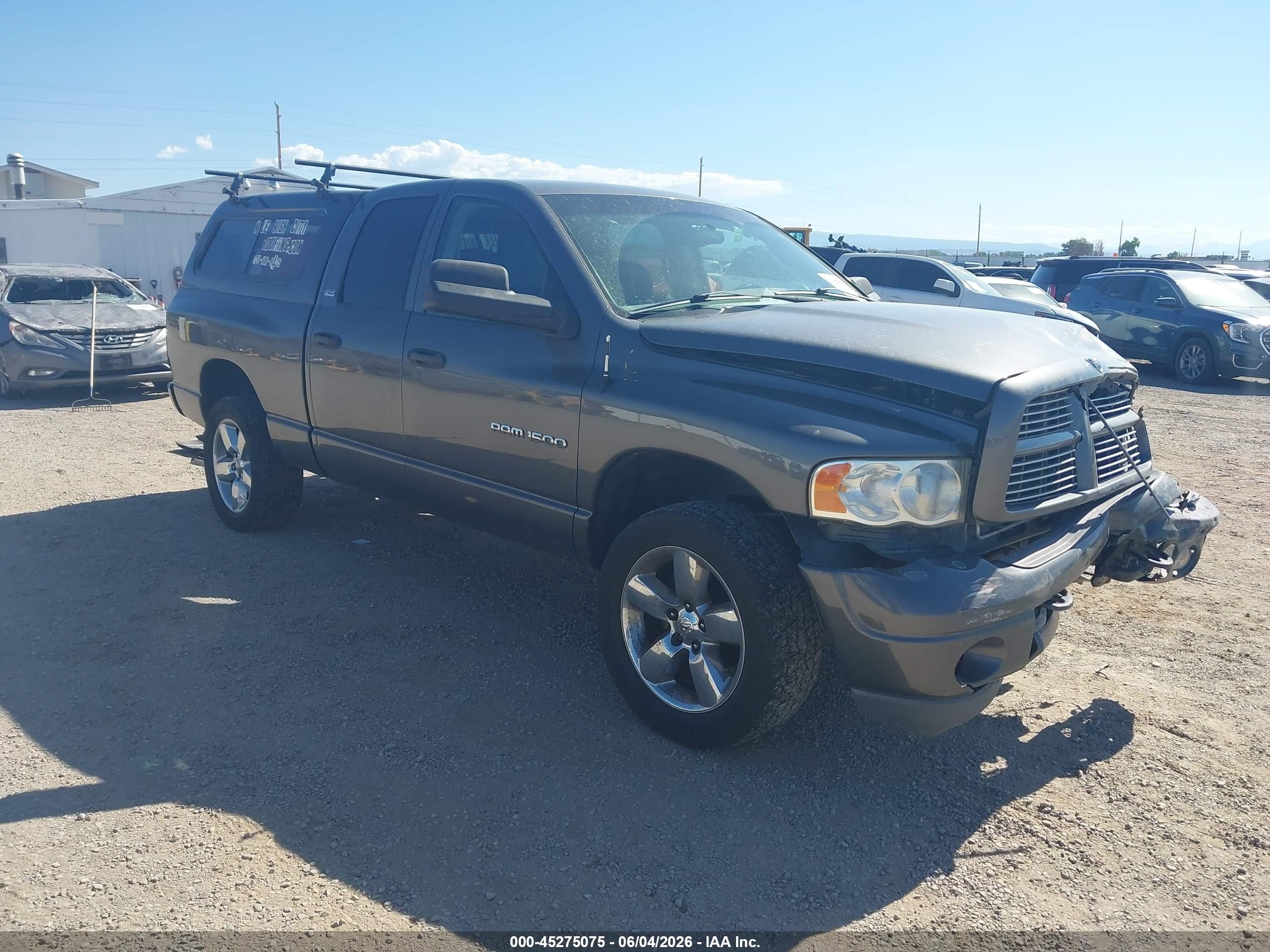 2002 Dodge Ram 1500 St Gray vin: 3D7HU18Z52G210128
