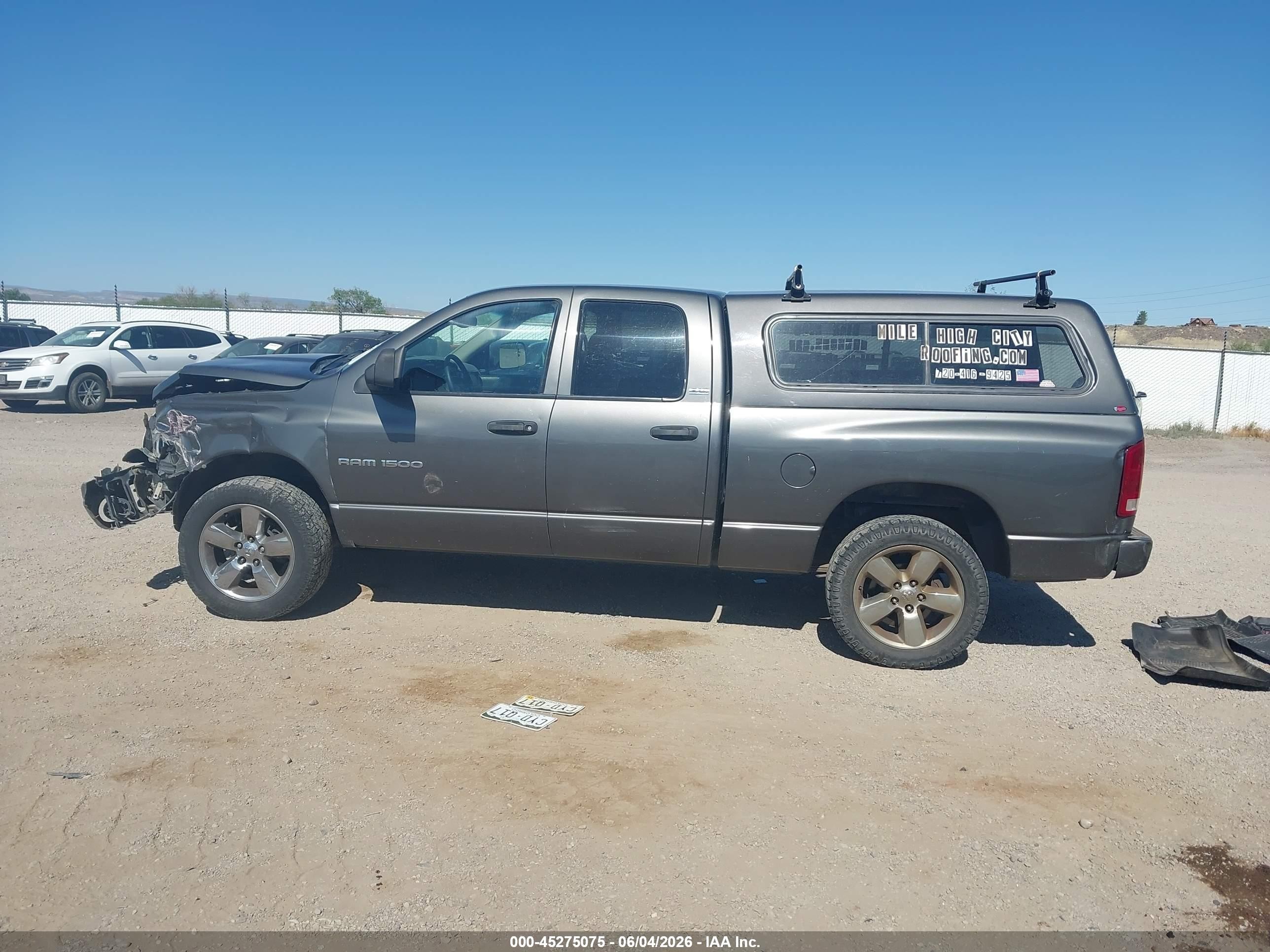 2002 Dodge Ram 1500 St Gray vin: 3D7HU18Z52G210128
