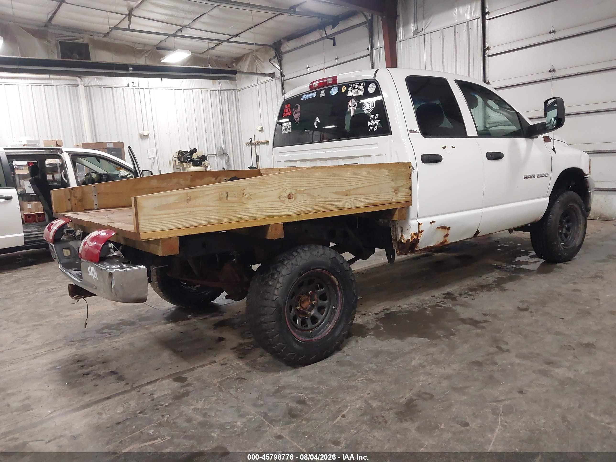 2002 Dodge Ram 1500 St White vin: 3D7HU18Z82G150068