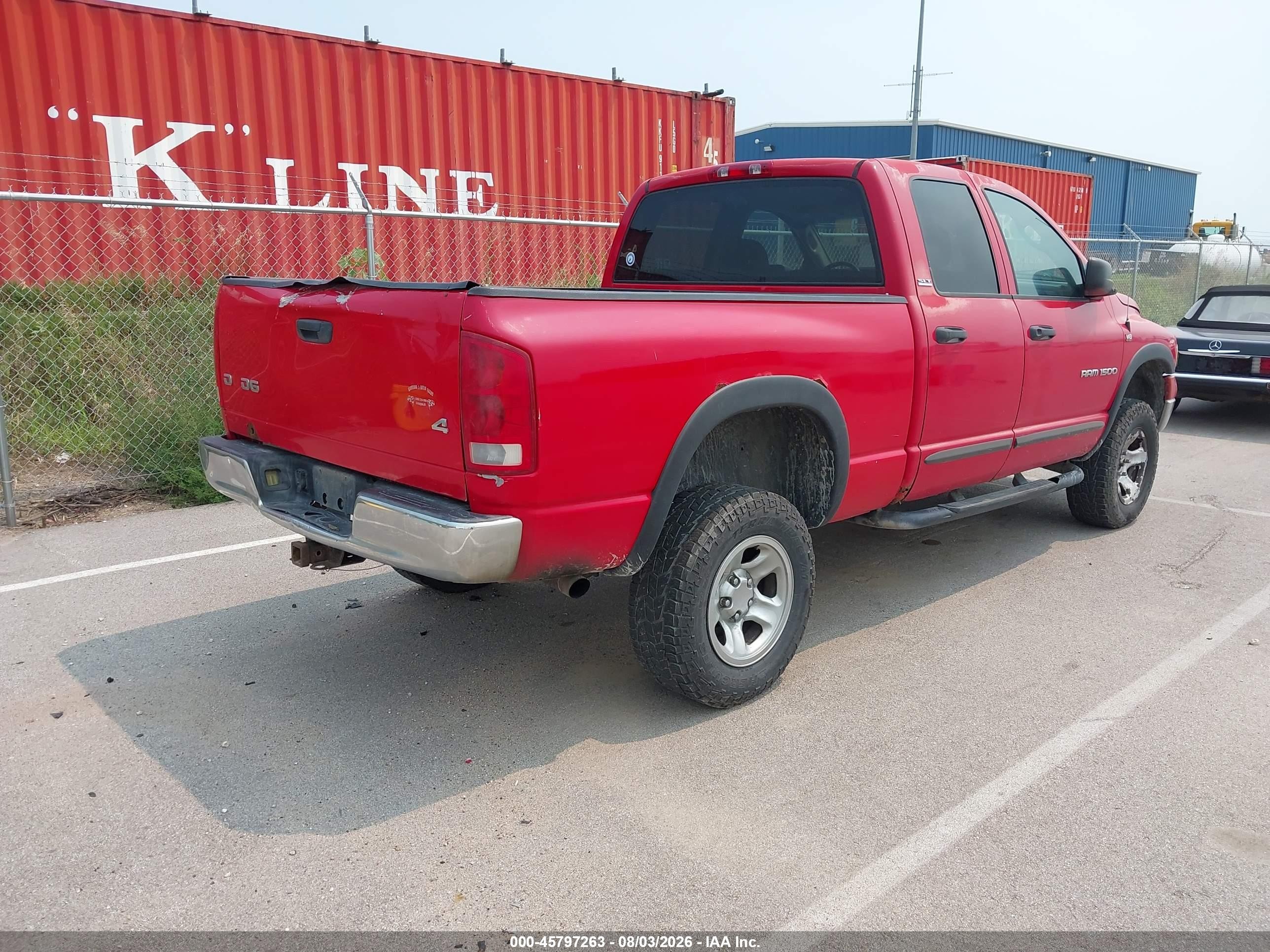 2002 Dodge Ram 1500 St Red vin: 3D7HU18ZX2G211985
