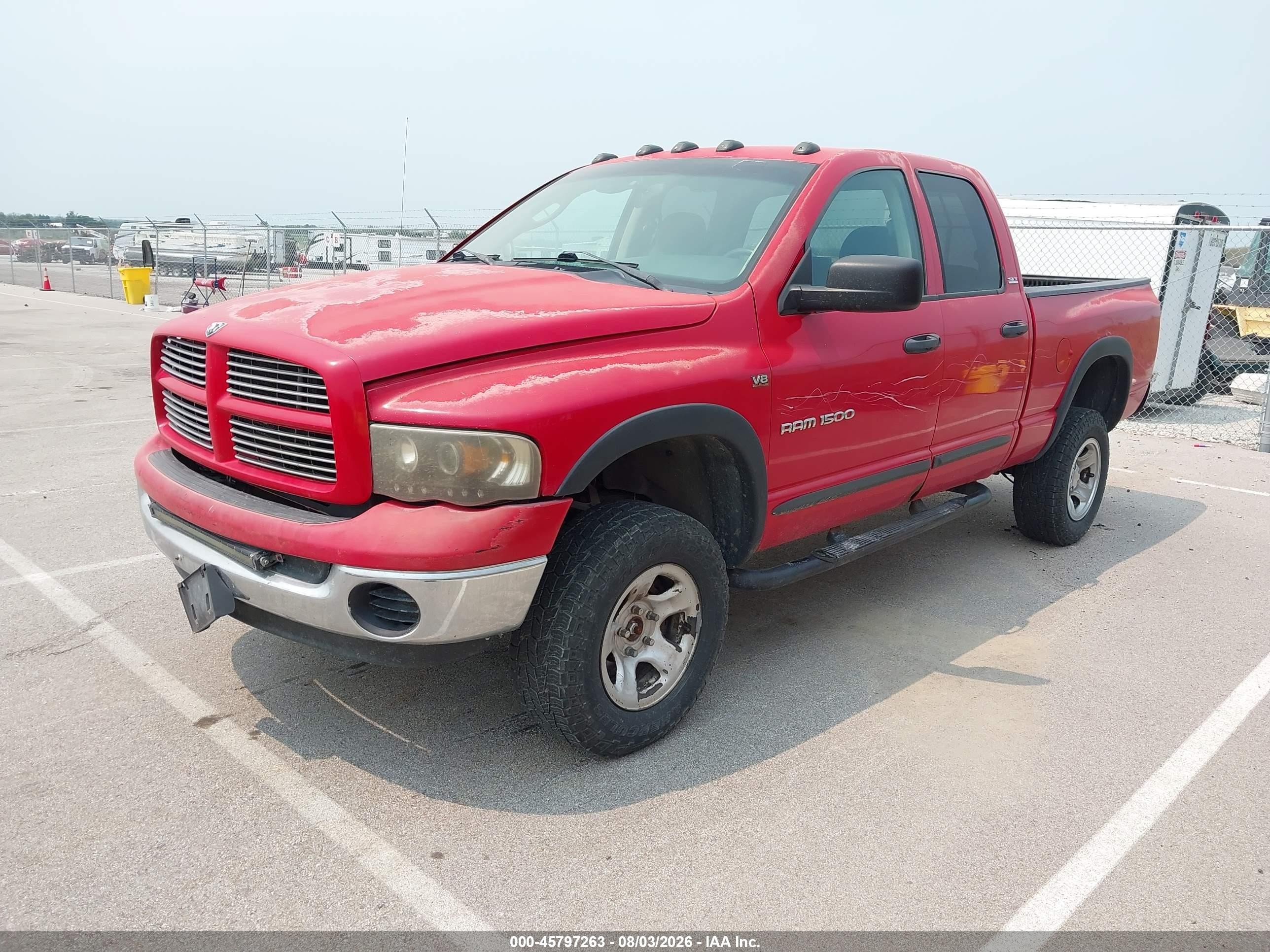 2002 Dodge Ram 1500 St Red vin: 3D7HU18ZX2G211985