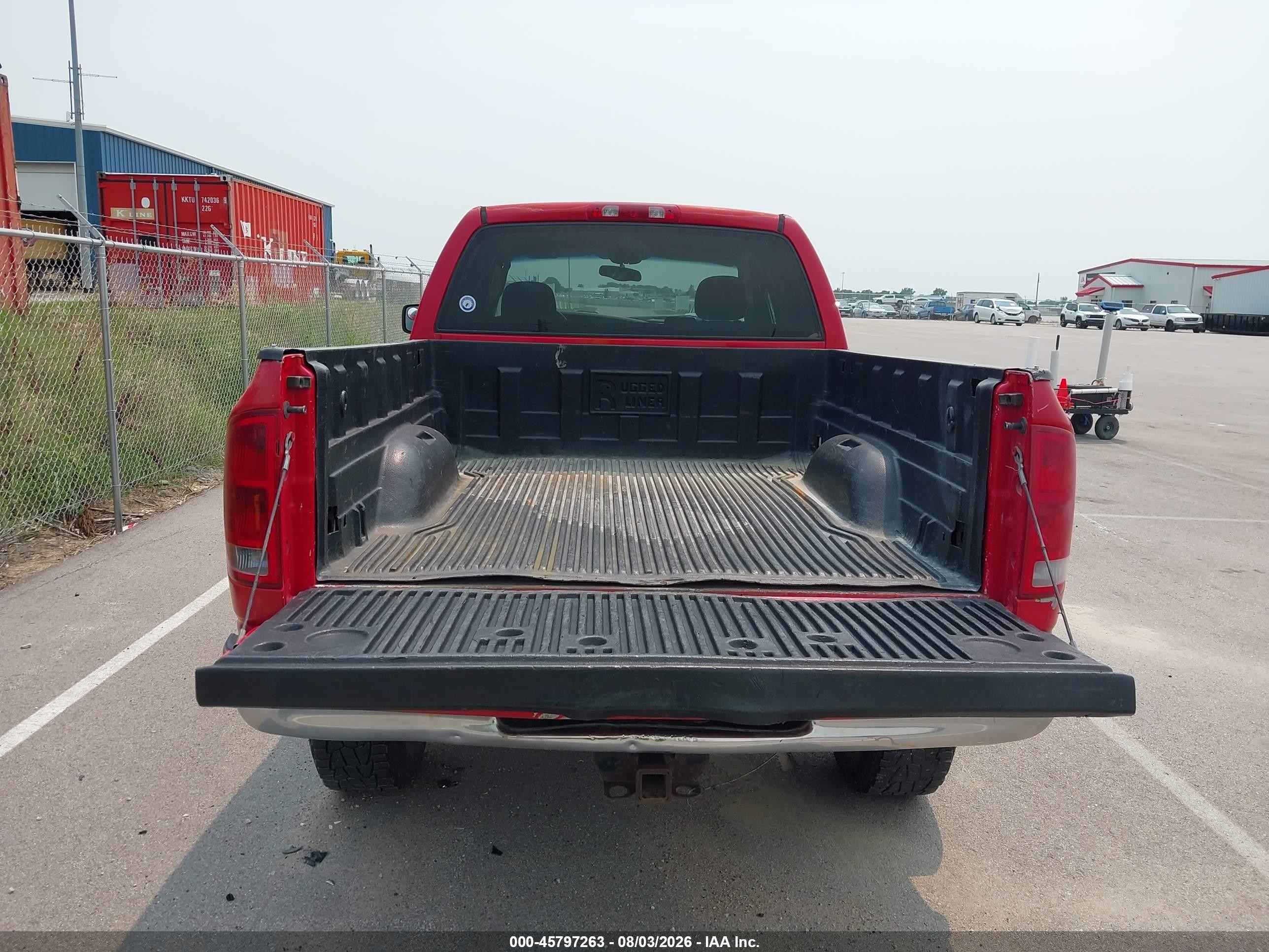 2002 Dodge Ram 1500 St Red vin: 3D7HU18ZX2G211985