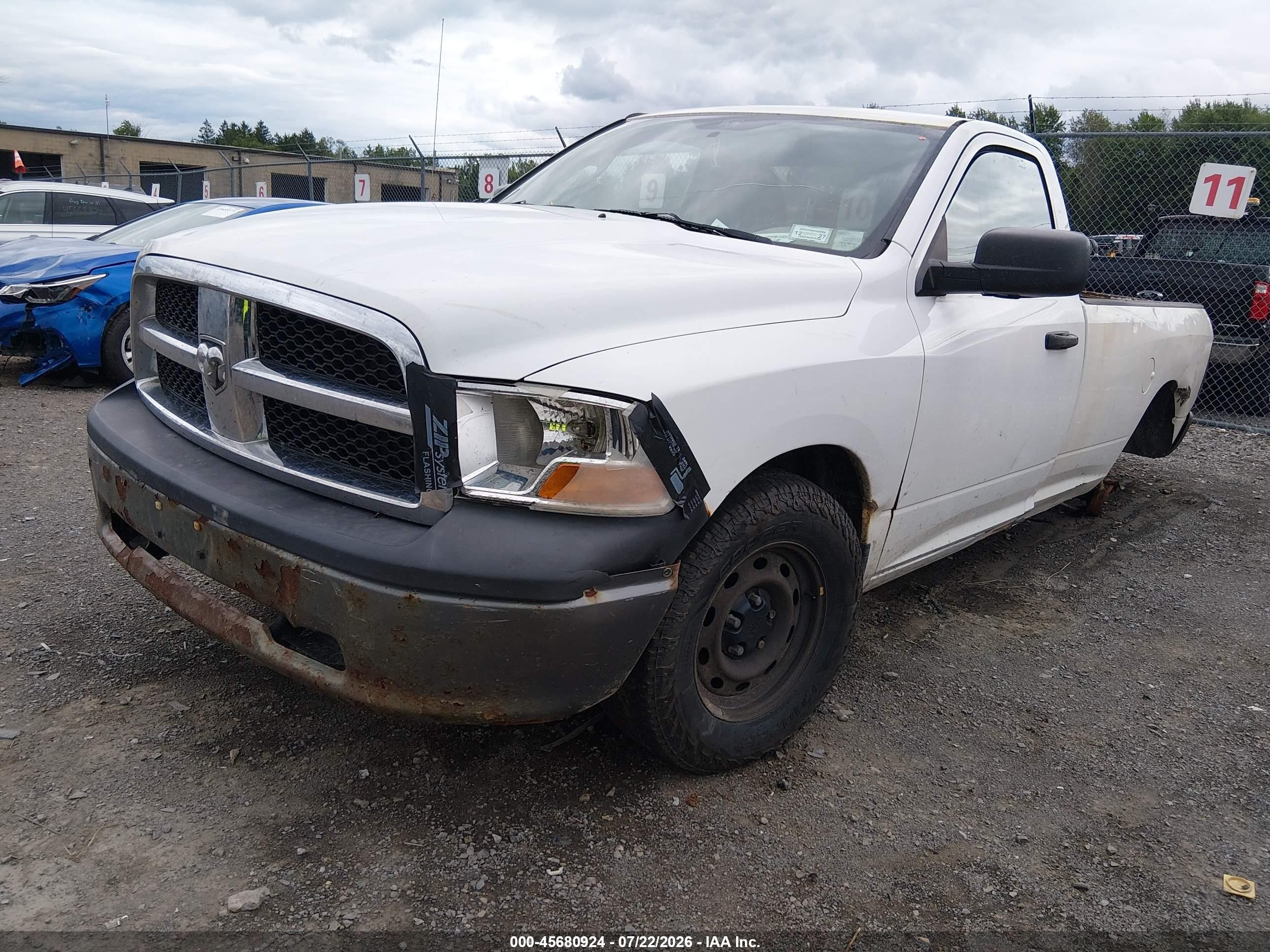 2011 Ram Ram 1500 St White vin: 3D7JB1EK2BG593959
