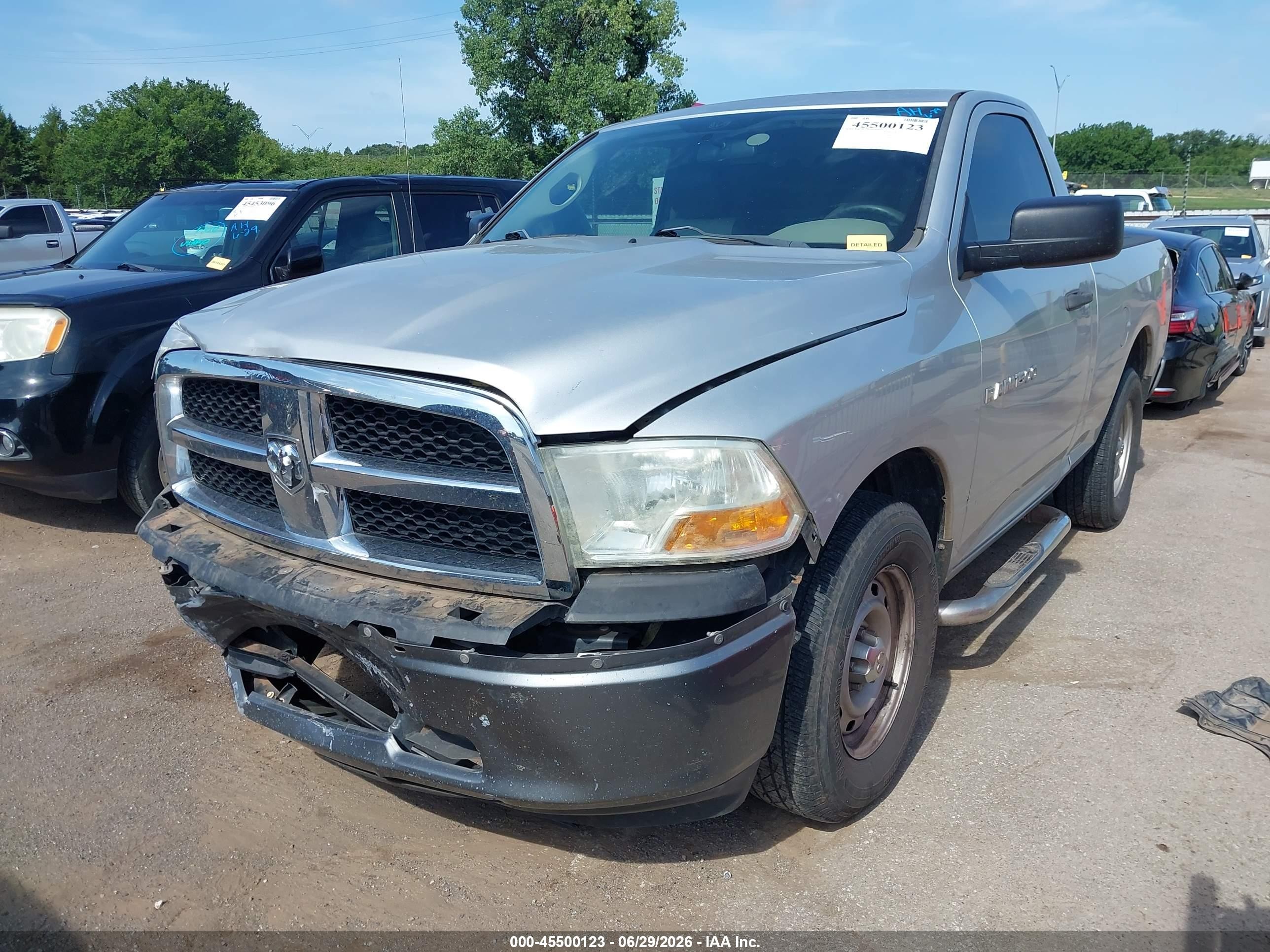 2011 Ram Ram 1500 St Silver vin: 3D7JB1EK2BG612820