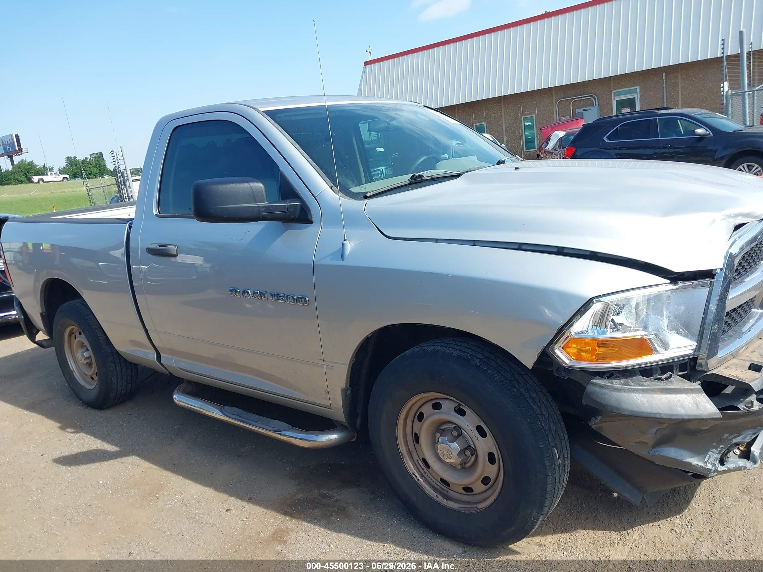 2011 Ram Ram 1500 St Silver vin: 3D7JB1EK2BG612820