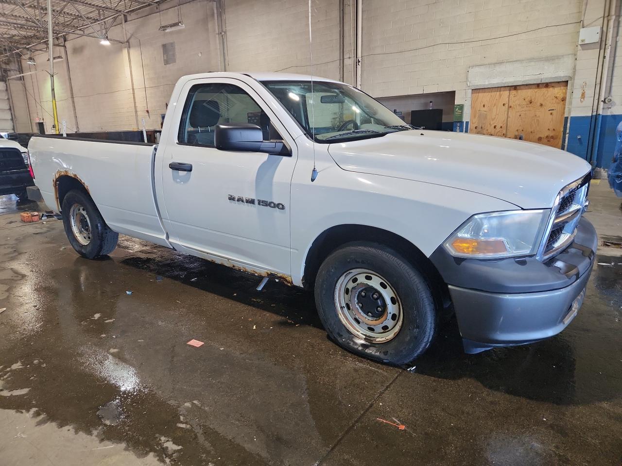 2011 Dodge Ram 1500 White vin: 3D7JB1EK4BG546853 Damage: Right Rocker Panel, Rust, Severe Damage