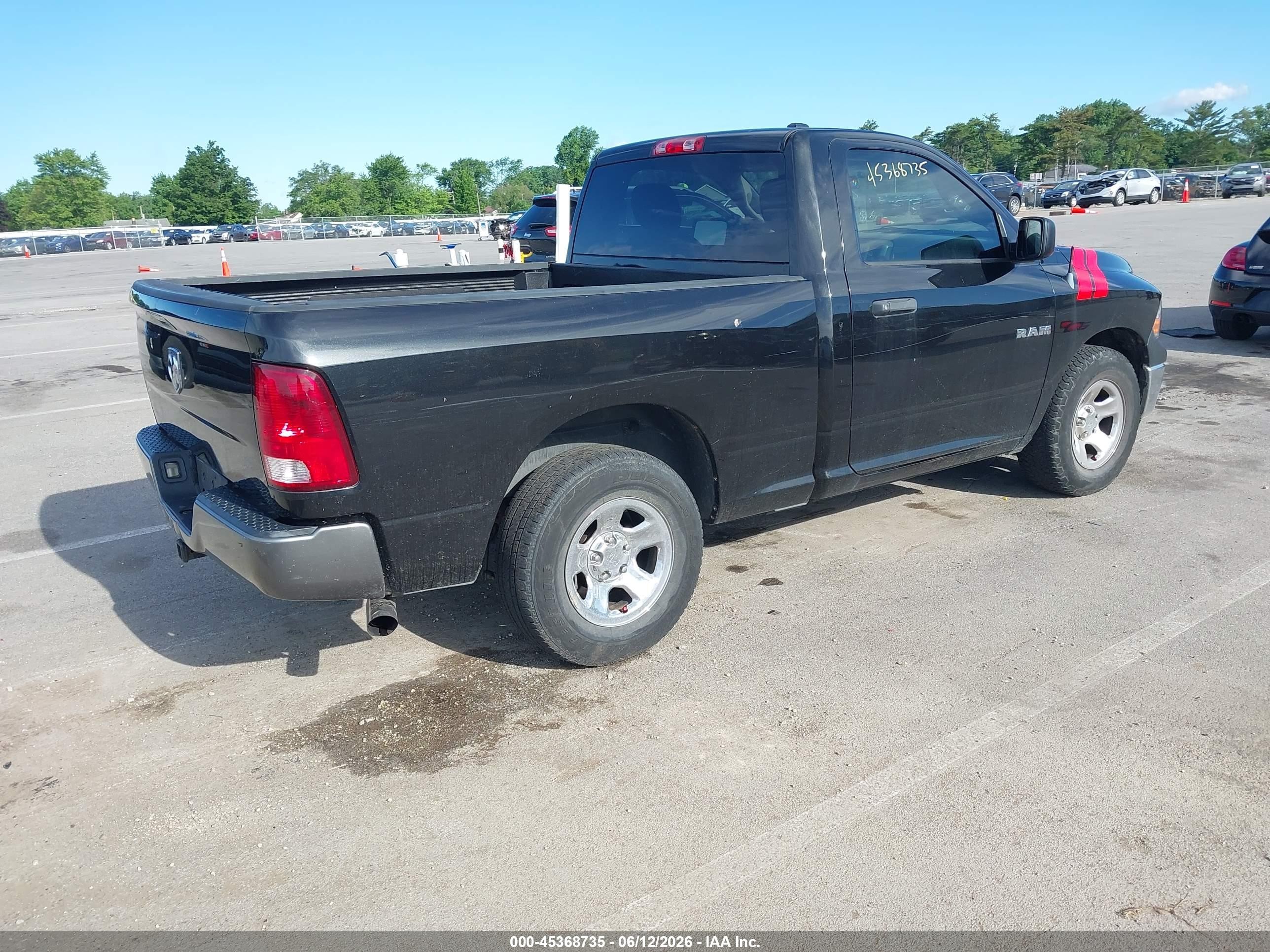 2010 Dodge Ram 1500 St Black vin: 3D7JB1EK9AG103385