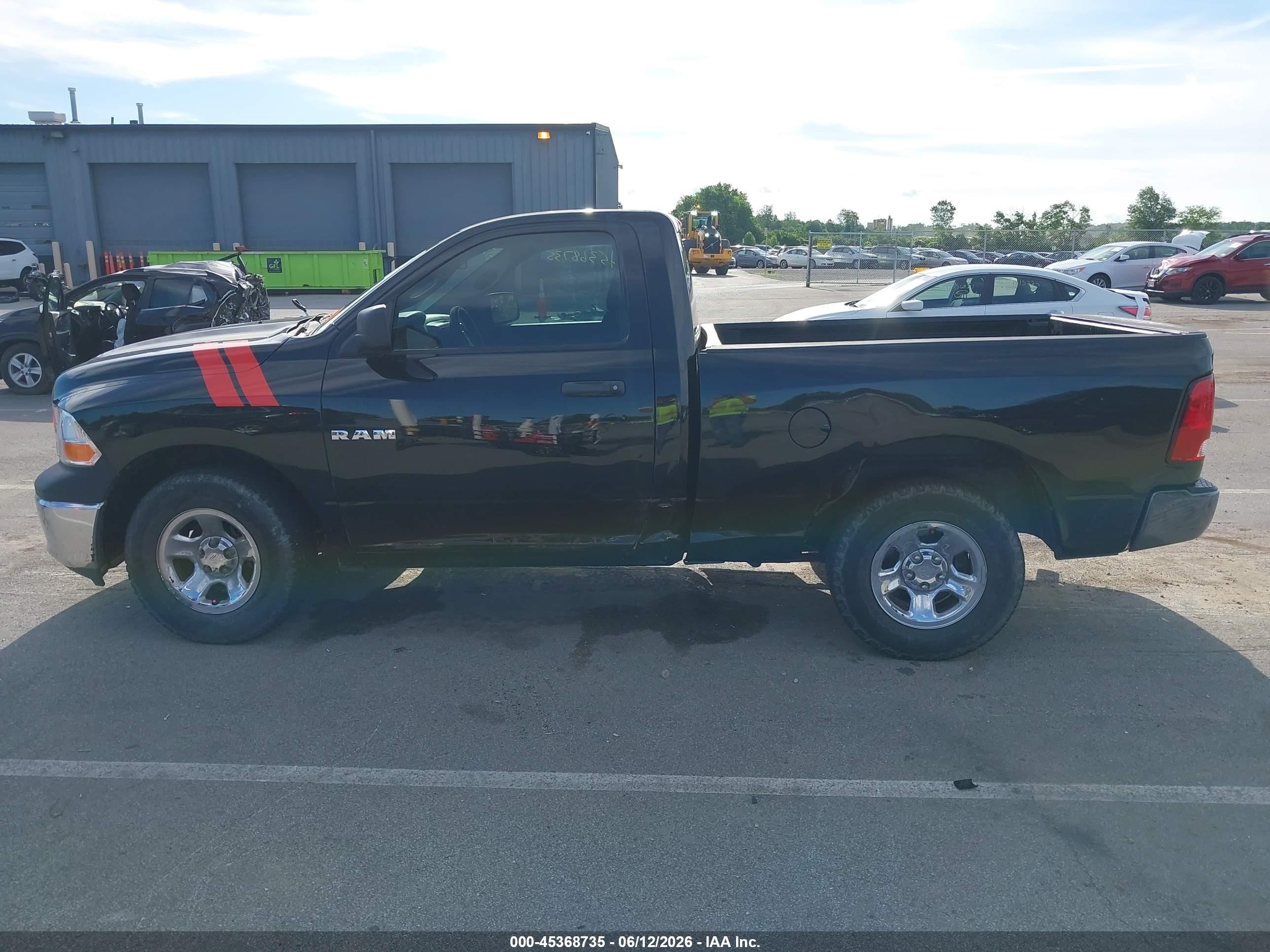 2010 Dodge Ram 1500 St Black vin: 3D7JB1EK9AG103385