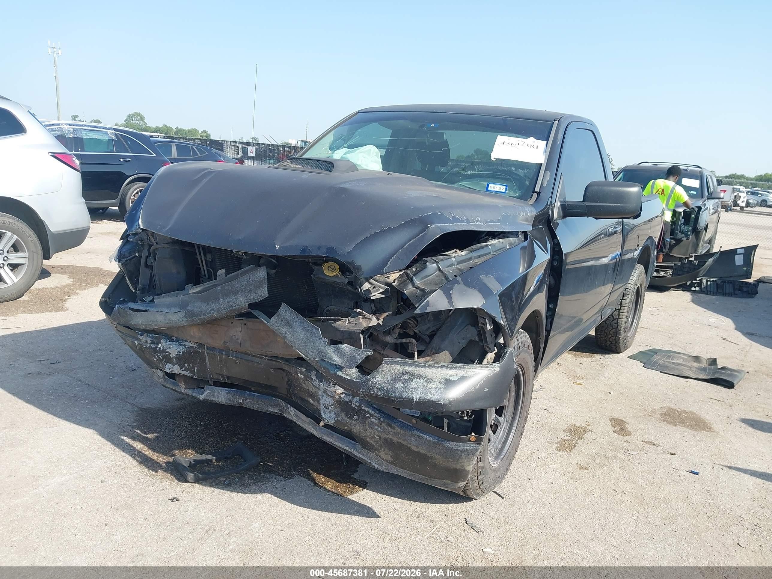 2010 Dodge Ram 1500 St Black vin: 3D7JB1EKXAG118879