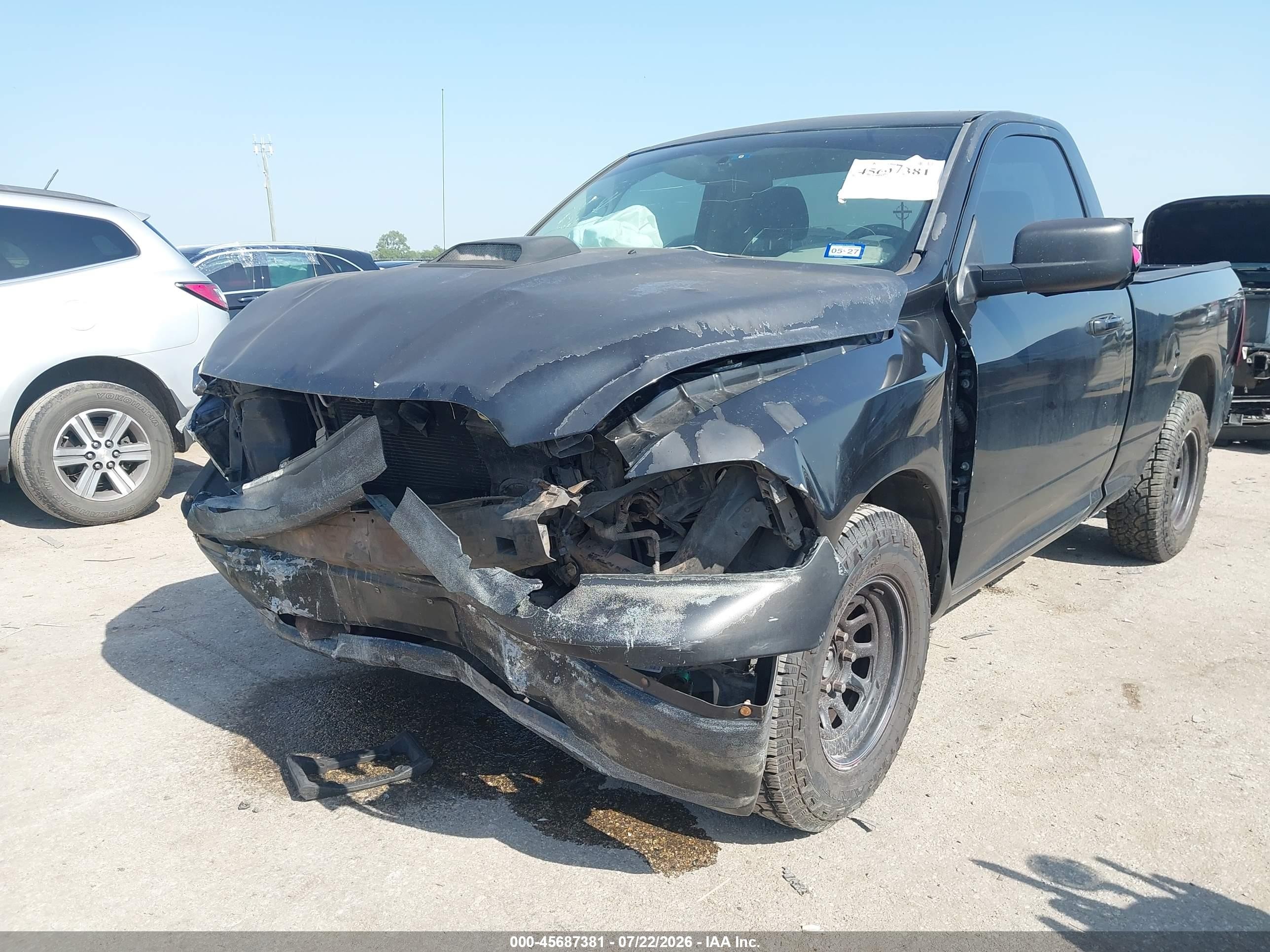 2010 Dodge Ram 1500 St Black vin: 3D7JB1EKXAG118879