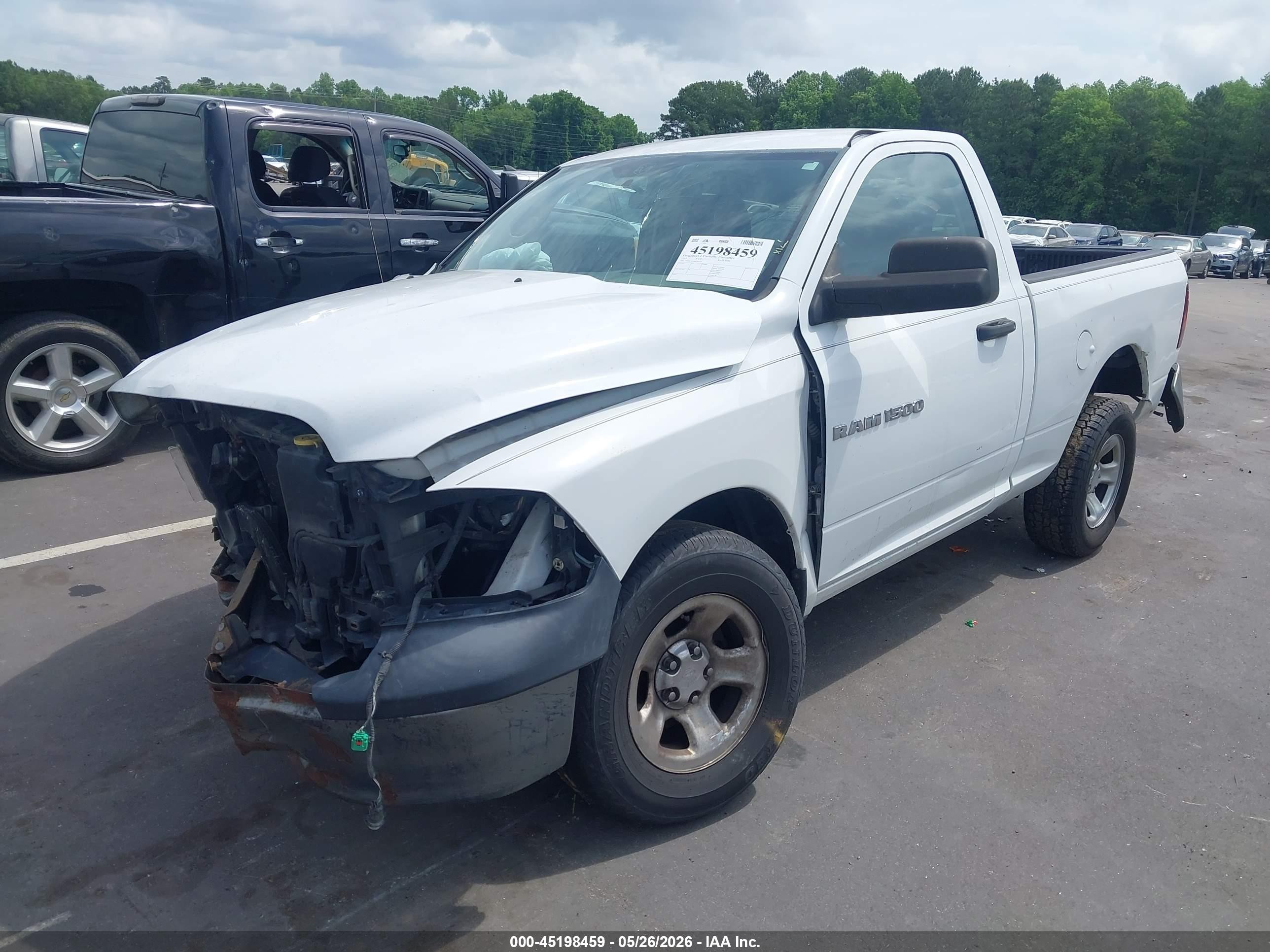 2011 Ram Ram 1500 St White vin: 3D7JB1EP6BG591711
