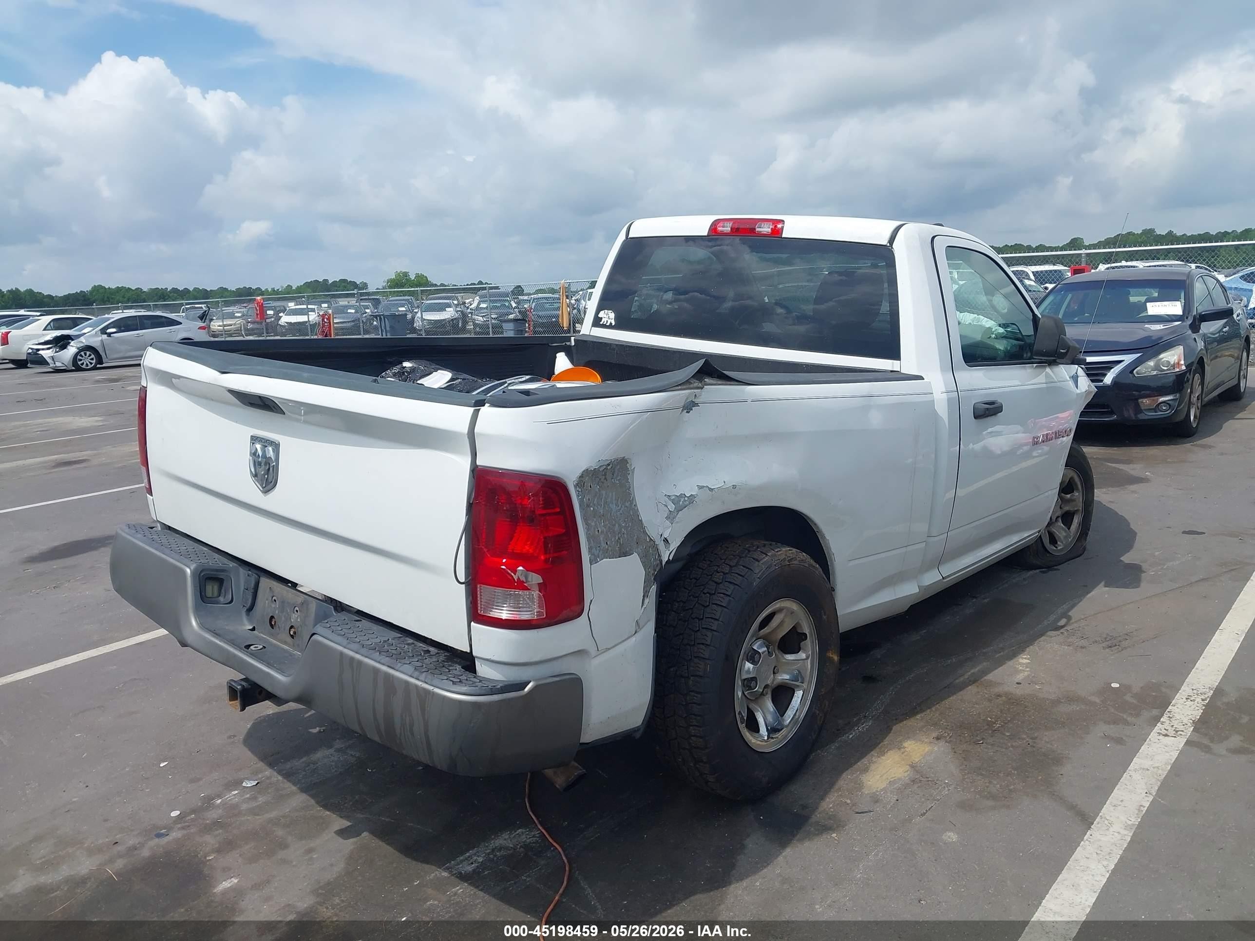 2011 Ram Ram 1500 St White vin: 3D7JB1EP6BG591711