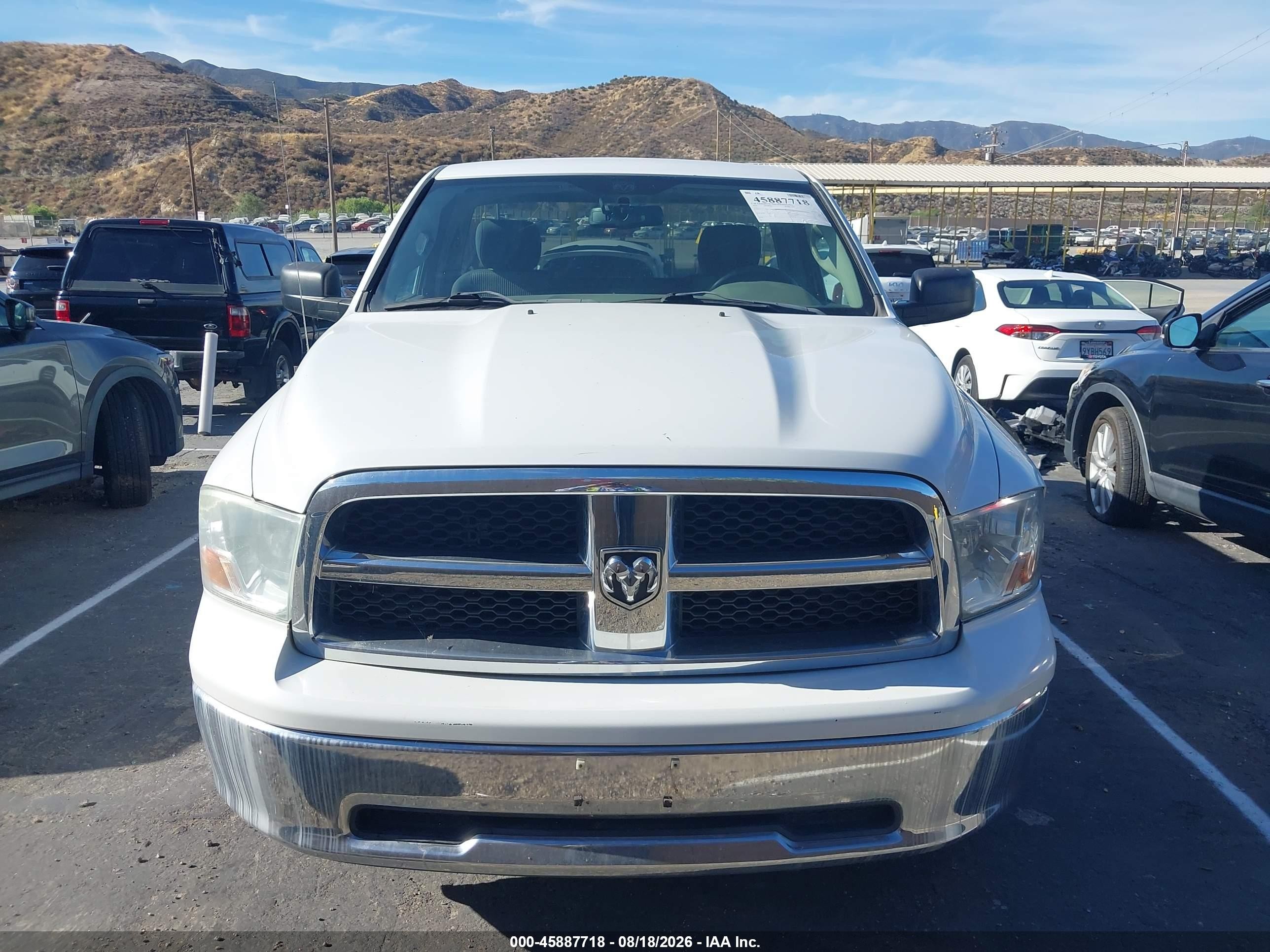 2010 Dodge Ram 1500 Slt/sport/trx White vin: 3D7JB1EP8AG113983