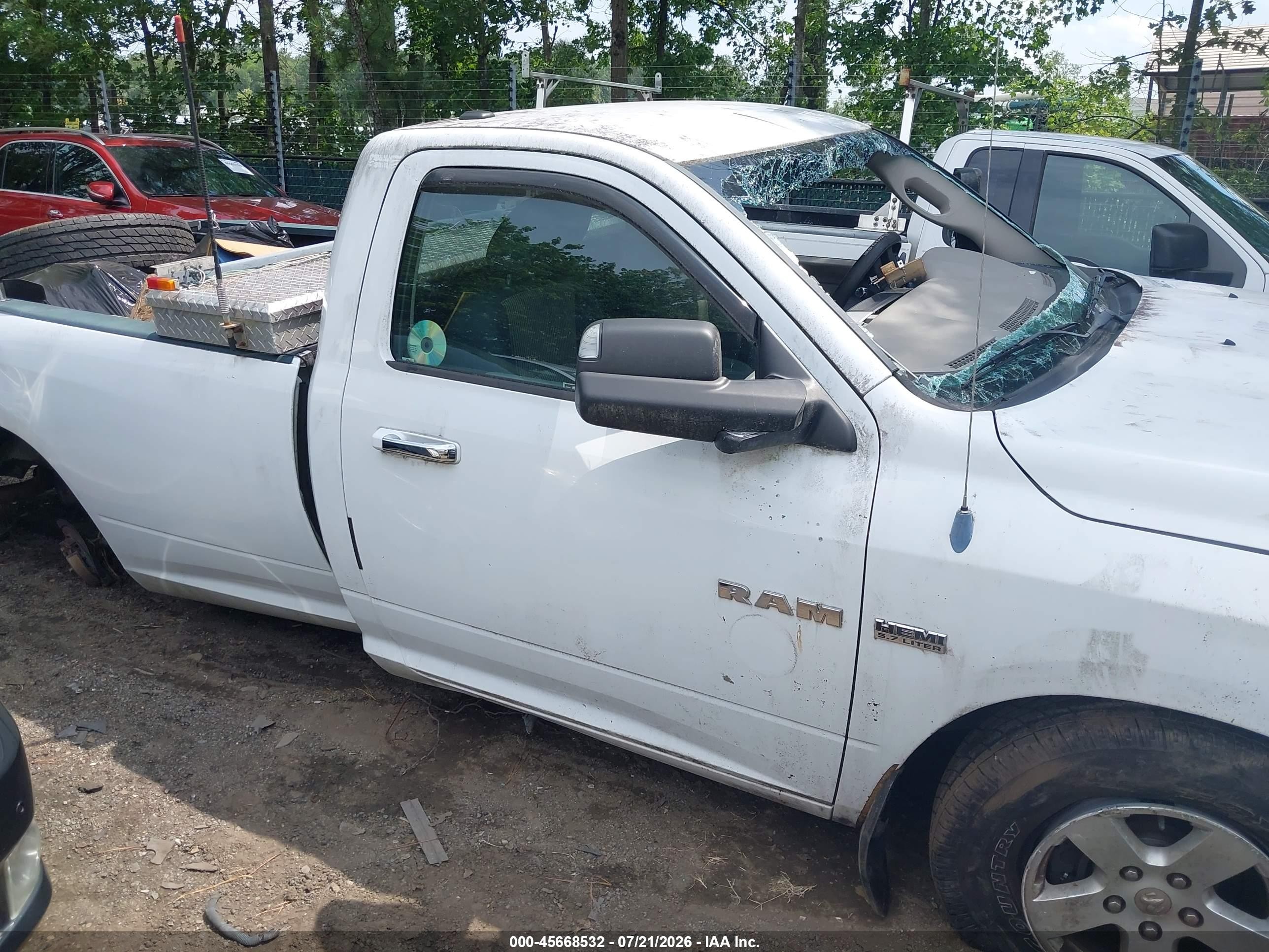 2010 Dodge Ram 1500 Slt/trx White vin: 3D7JB1ET0AG106278