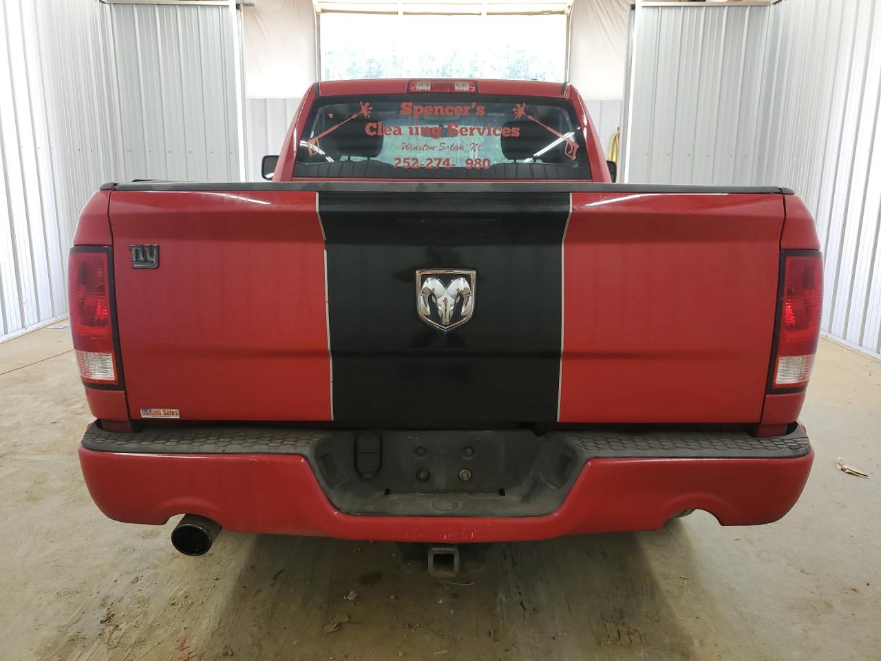 2011 Dodge Ram 1500 Red vin: 3D7JB1ET7BG631307 Damage: Exhaust, Missing, Replacement Required