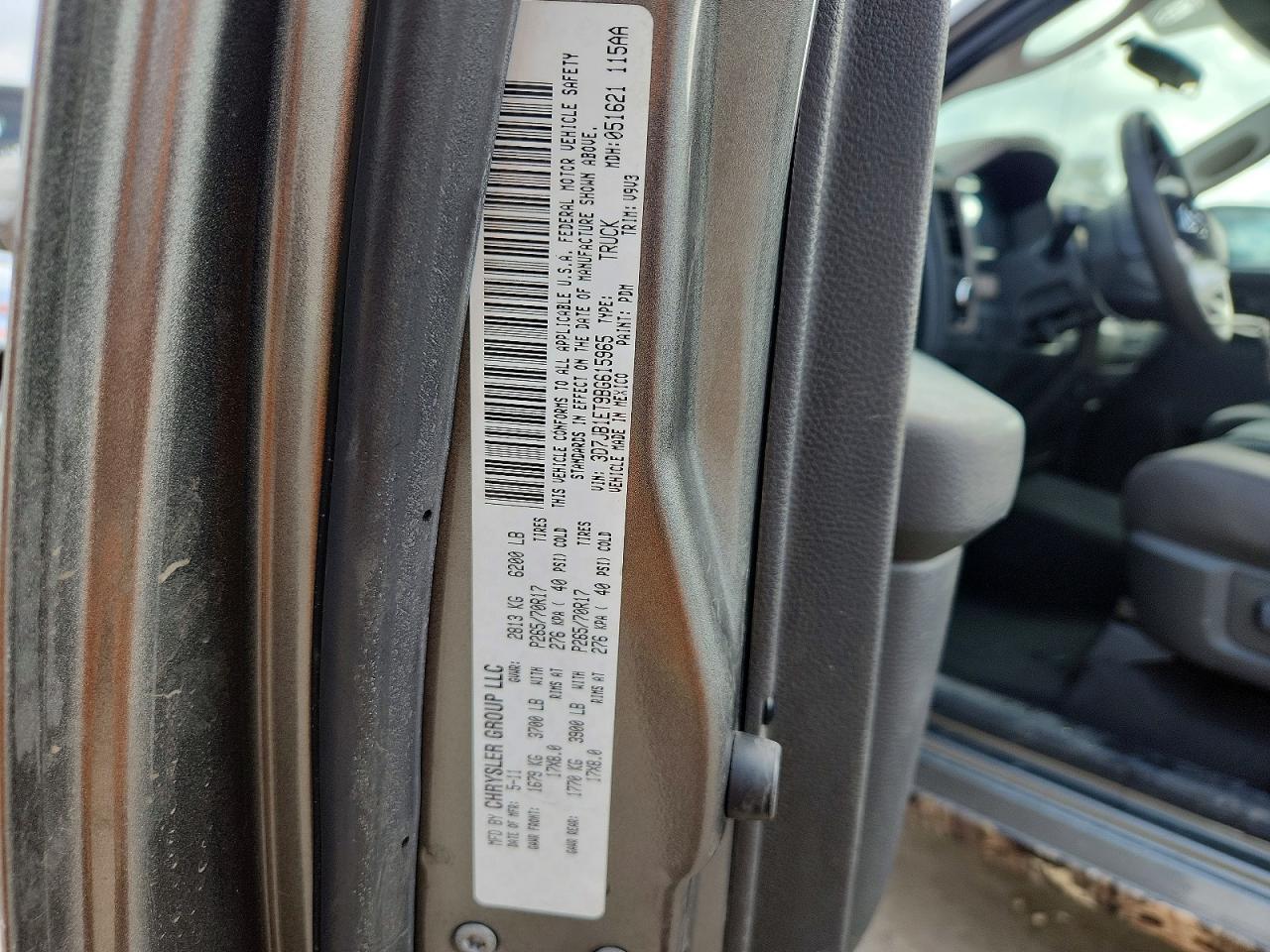 2011 Dodge Ram 1500 Gray vin: 3D7JB1ET9BG615965