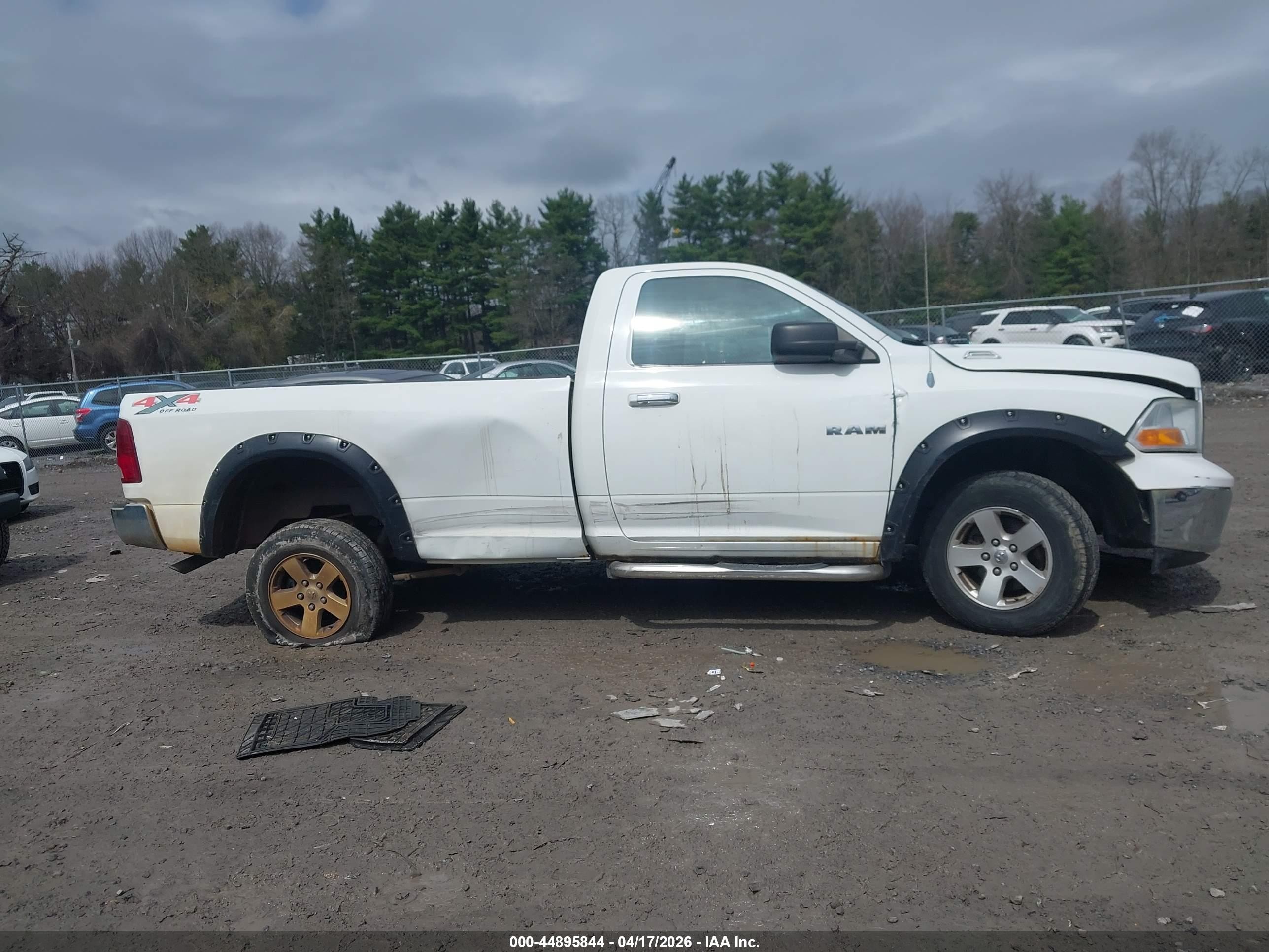 2010 Dodge Ram 1500 Slt/trx White vin: 3D7JV1EP3AG160331