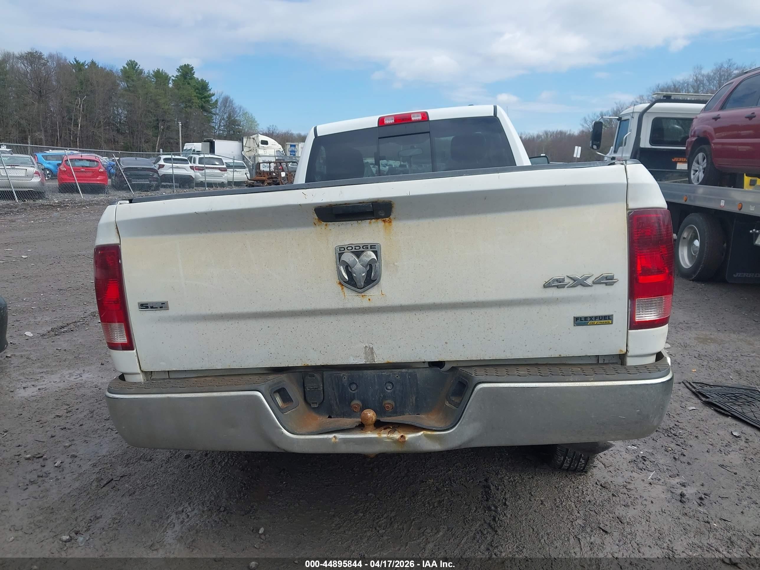 2010 Dodge Ram 1500 Slt/trx White vin: 3D7JV1EP3AG160331