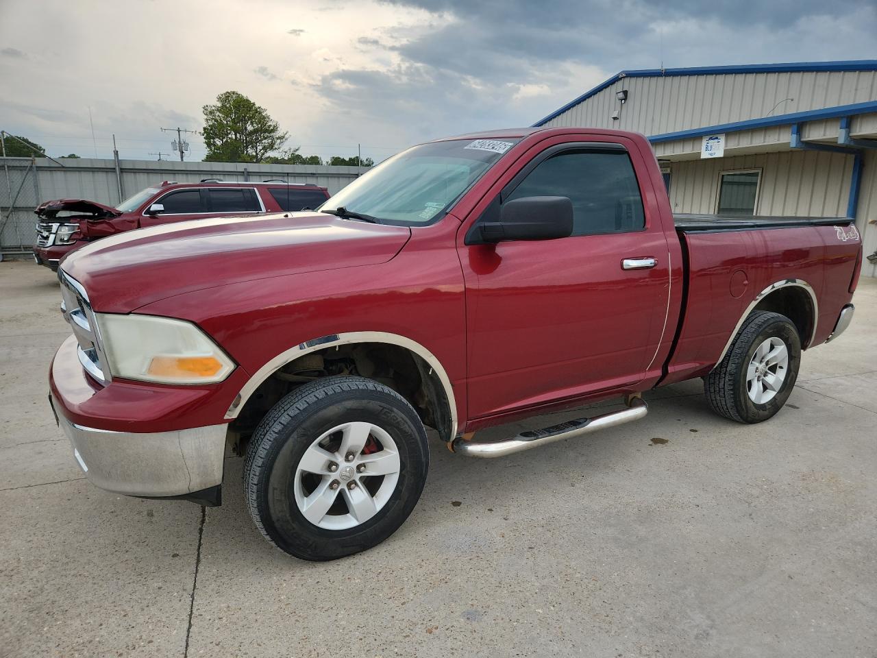 2011 Dodge Ram 1500 Red vin: 3D7JV1EP4BG589575 Damage: Left Front Door, Heavy Scratch, 1 To 2 Inches