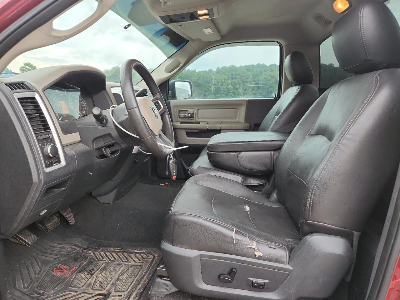 2011 Dodge Ram 1500 Red vin: 3D7JV1EP4BG589575 Damage: Left Front Seat Cushion, Torn, 7 To 8 Inches