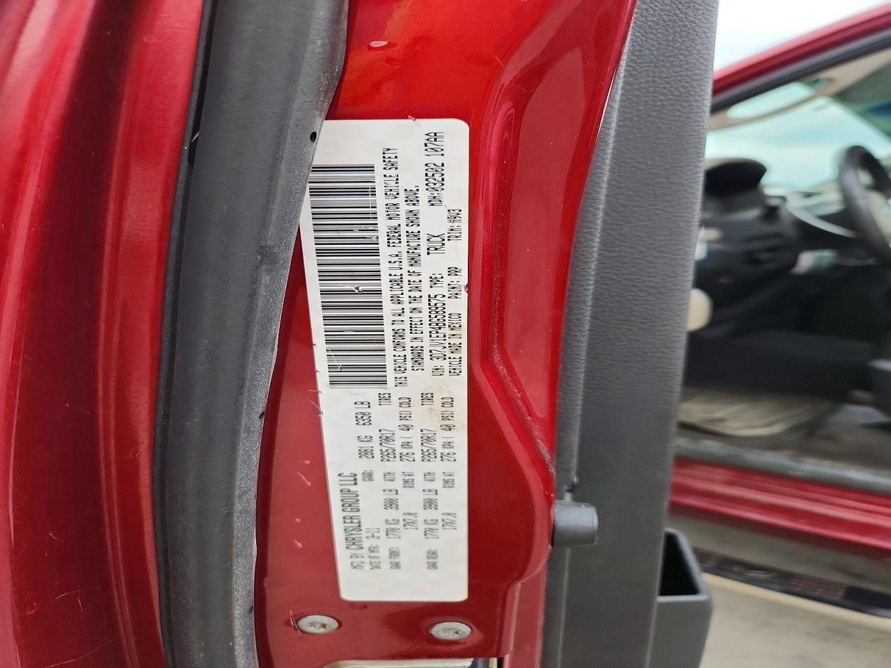 2011 Dodge Ram 1500 Red vin: 3D7JV1EP4BG589575