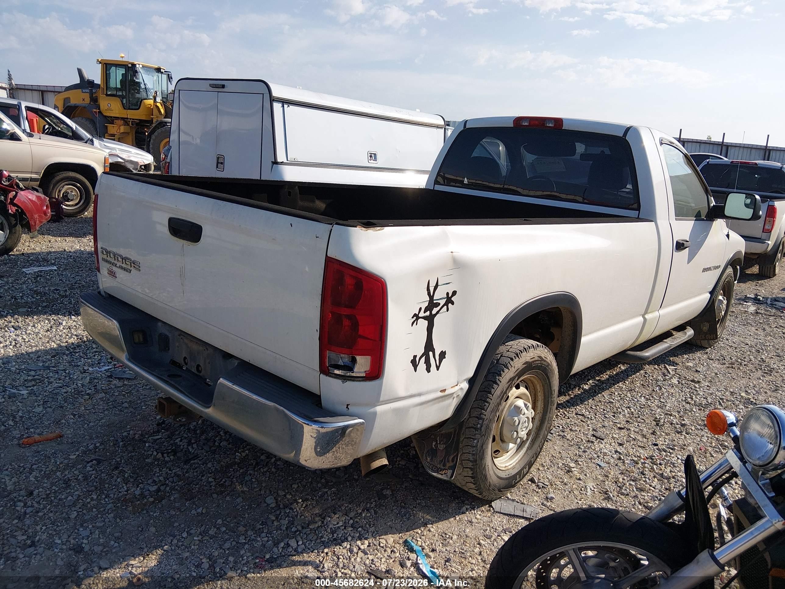 2003 Dodge Ram 2500 St White vin: 3D7KA26693G802923