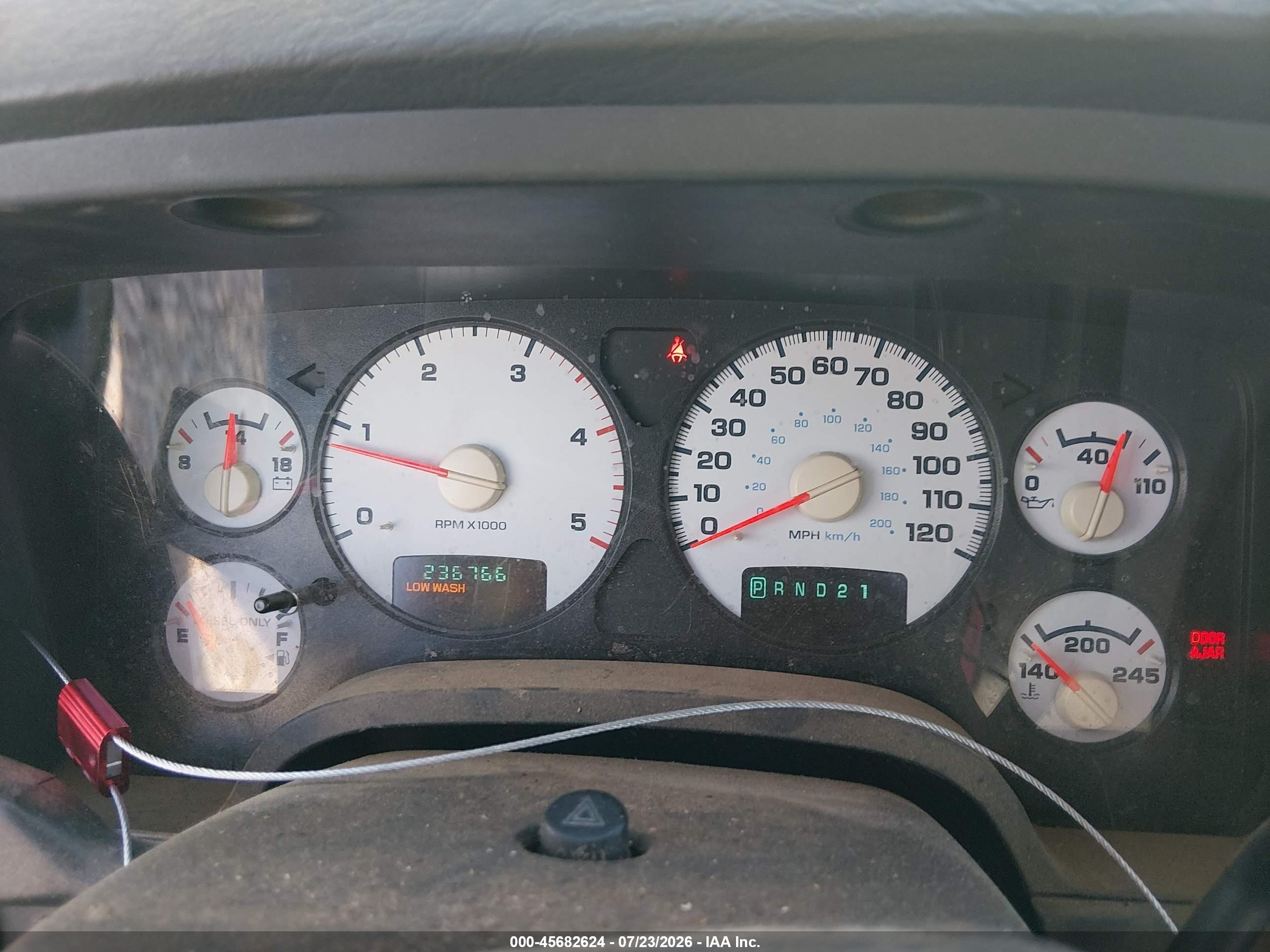 2003 Dodge Ram 2500 St White vin: 3D7KA26693G802923