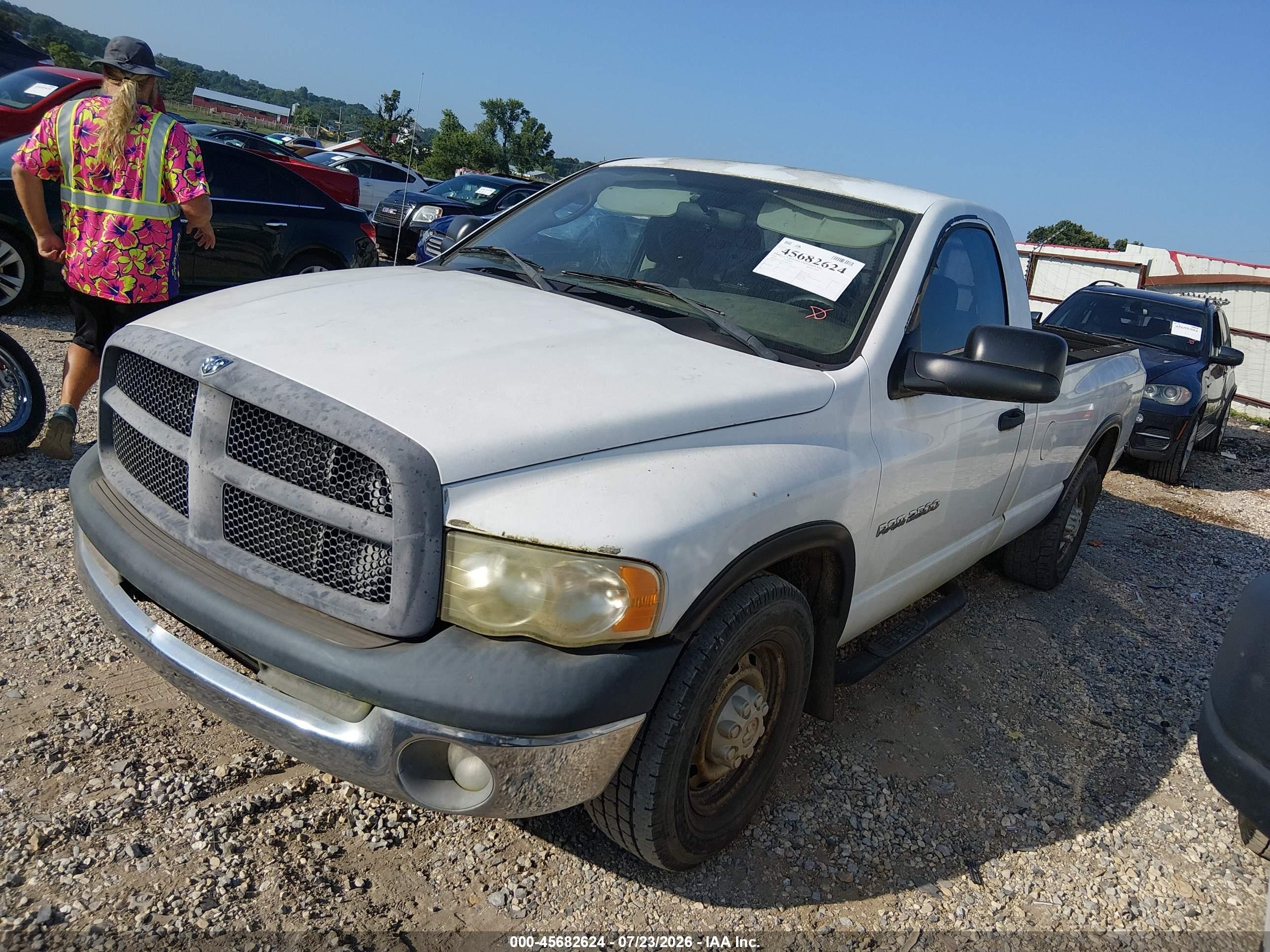 2003 Dodge Ram 2500 St White vin: 3D7KA26693G802923