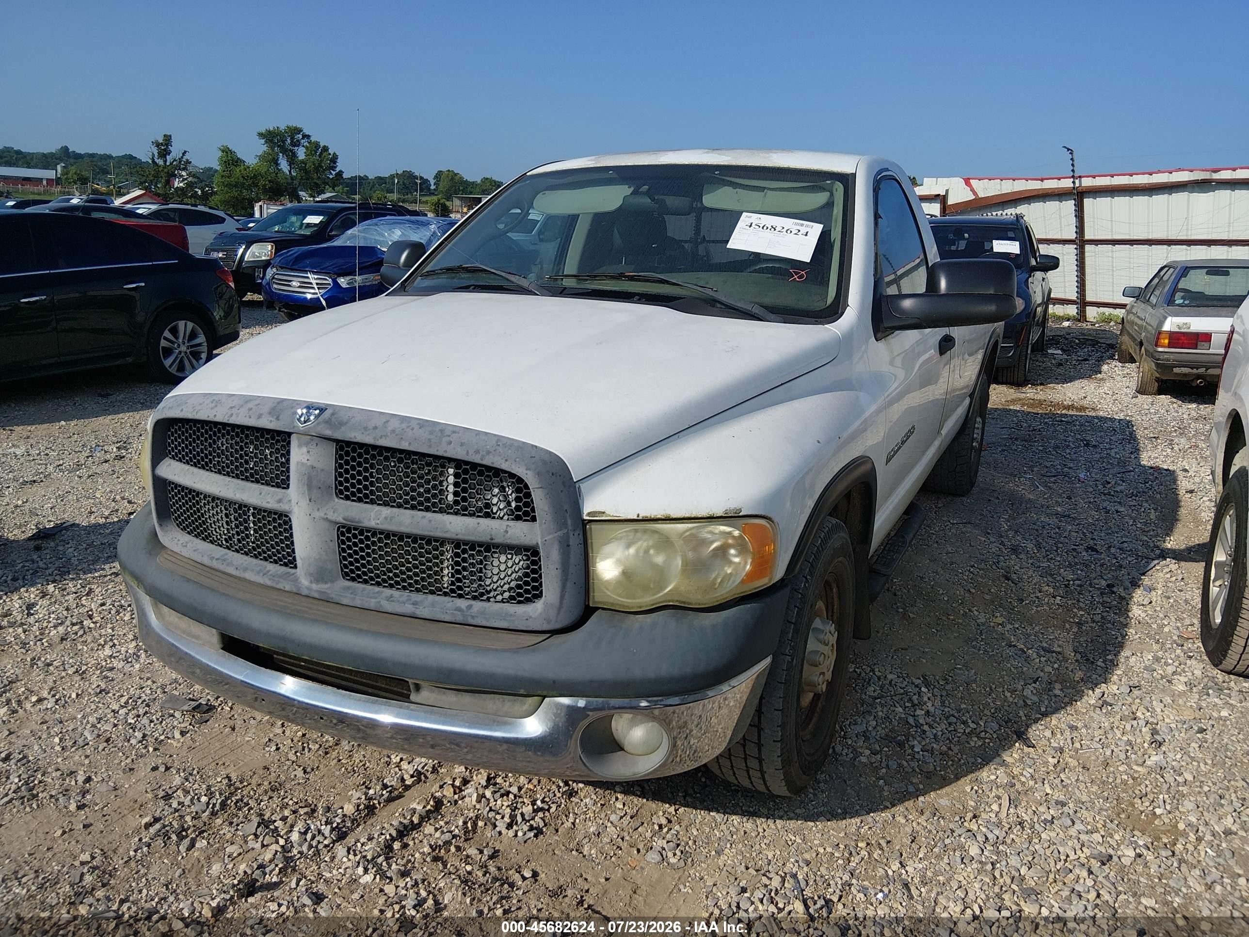 2003 Dodge Ram 2500 St White vin: 3D7KA26693G802923