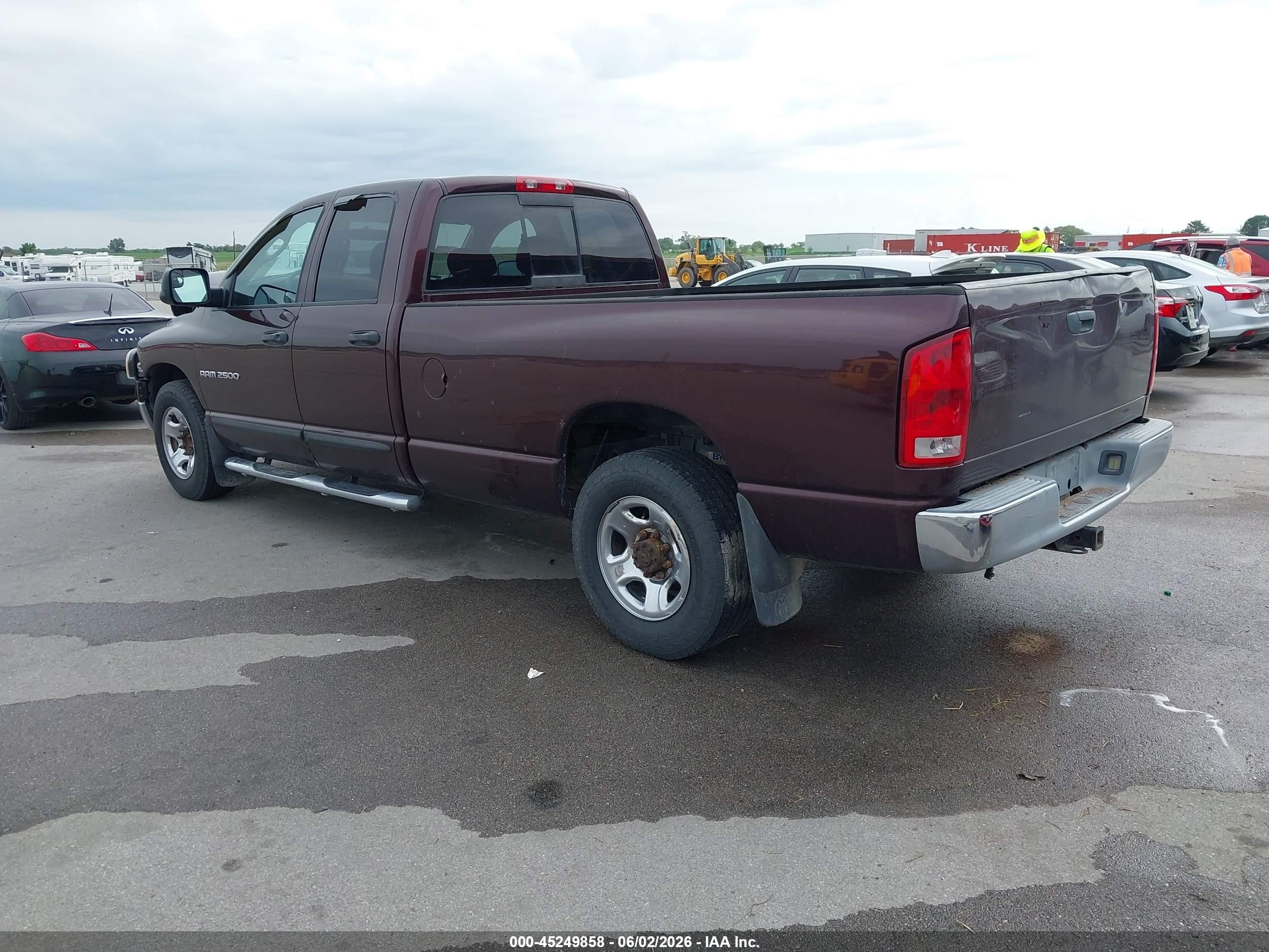 2004 Dodge Ram 2500 Slt/laramie Purple vin: 3D7KA28C34G221356