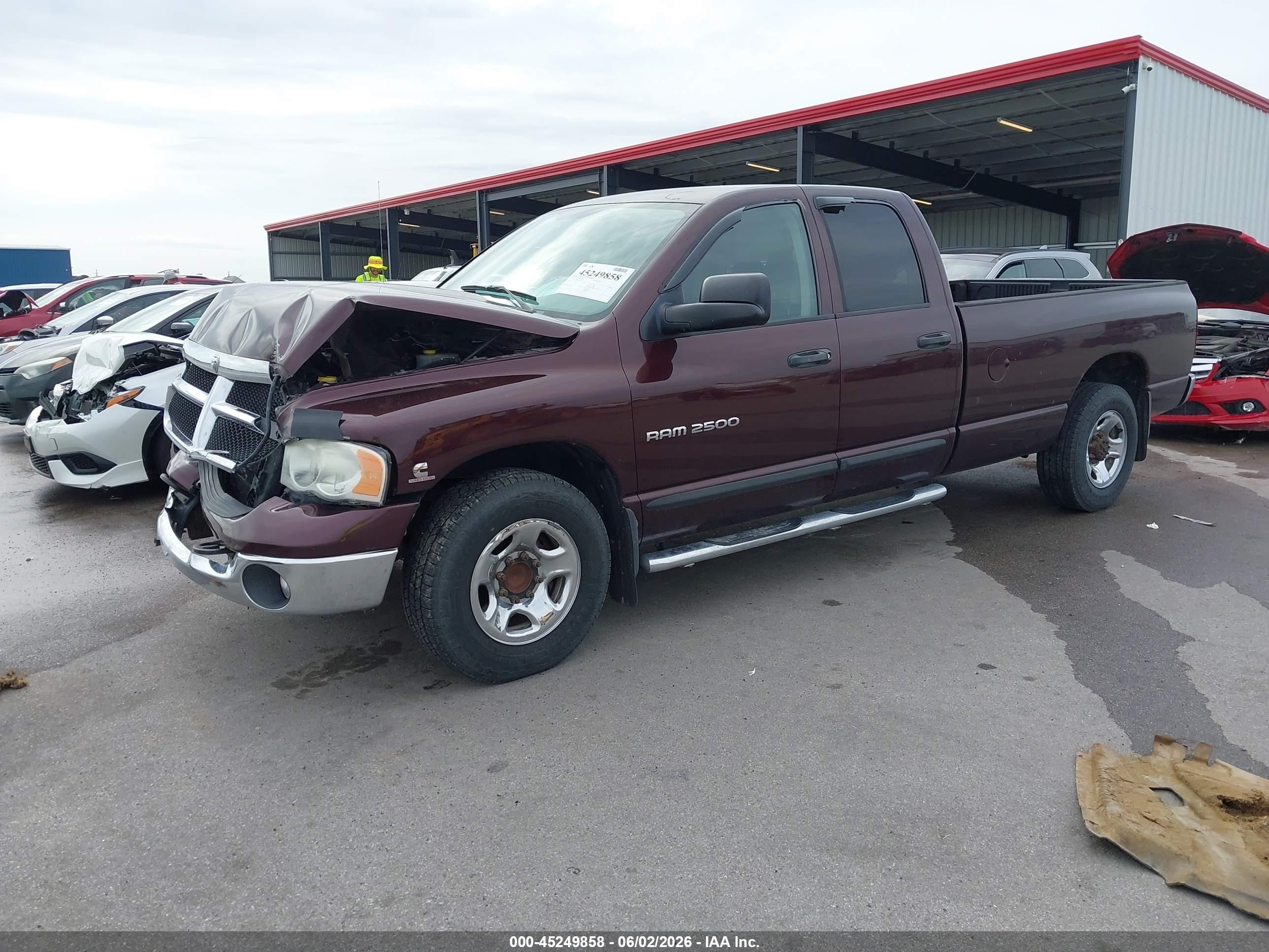 2004 Dodge Ram 2500 Slt/laramie Purple vin: 3D7KA28C34G221356