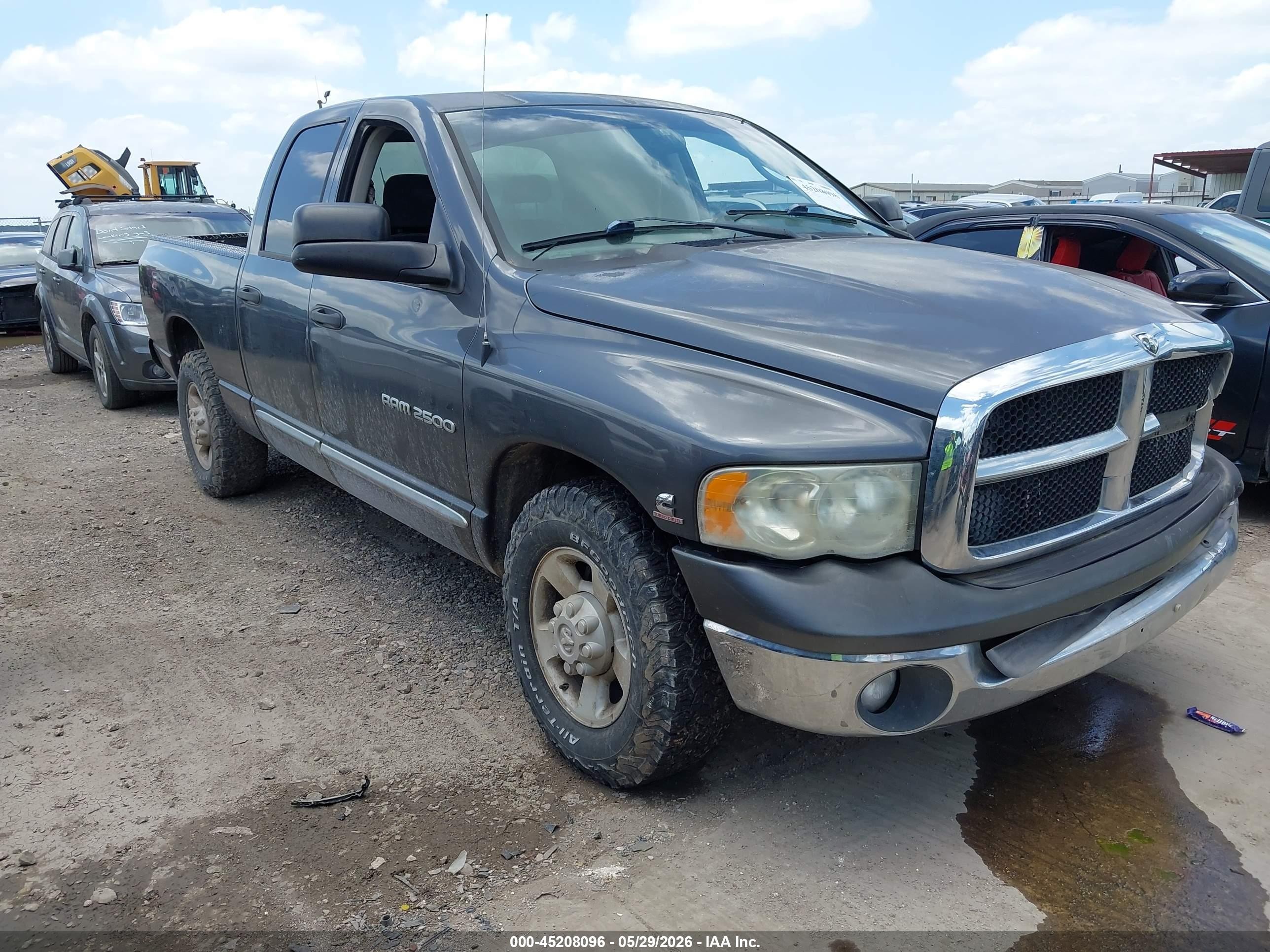 2004 Dodge Ram 2500 Slt/laramie Gray vin: 3D7KA28C54G108881