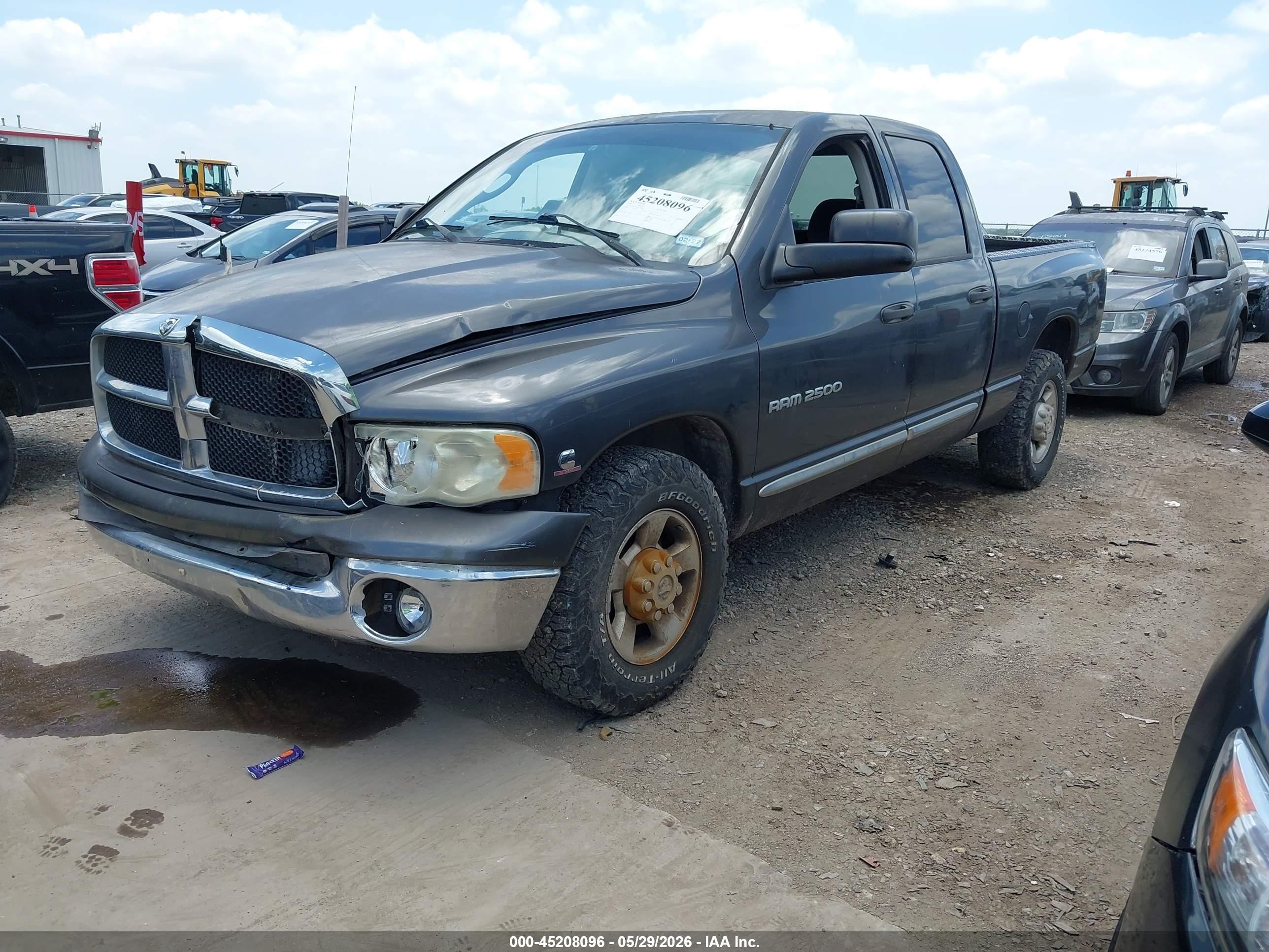 2004 Dodge Ram 2500 Slt/laramie Gray vin: 3D7KA28C54G108881