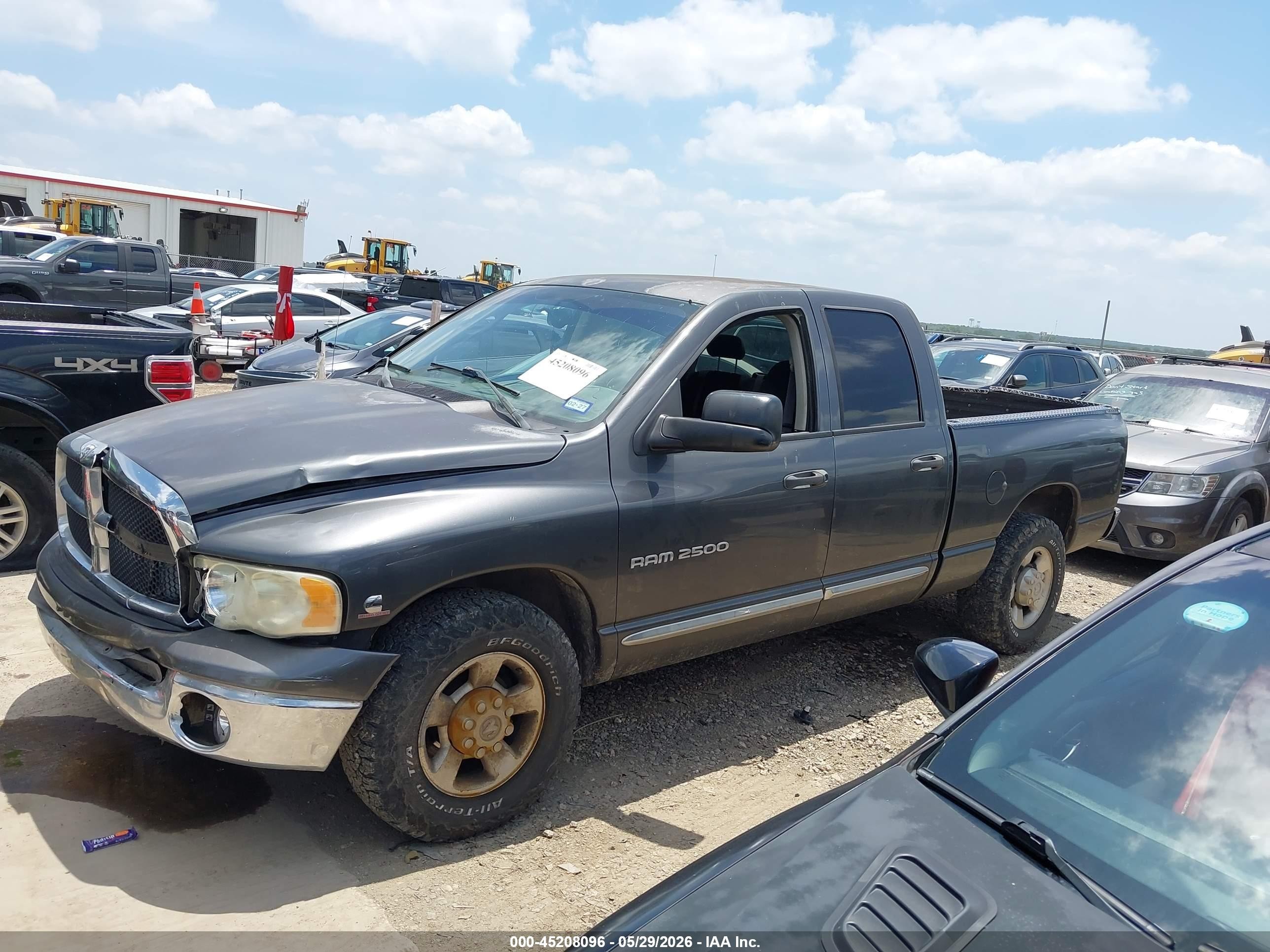2004 Dodge Ram 2500 Slt/laramie Gray vin: 3D7KA28C54G108881