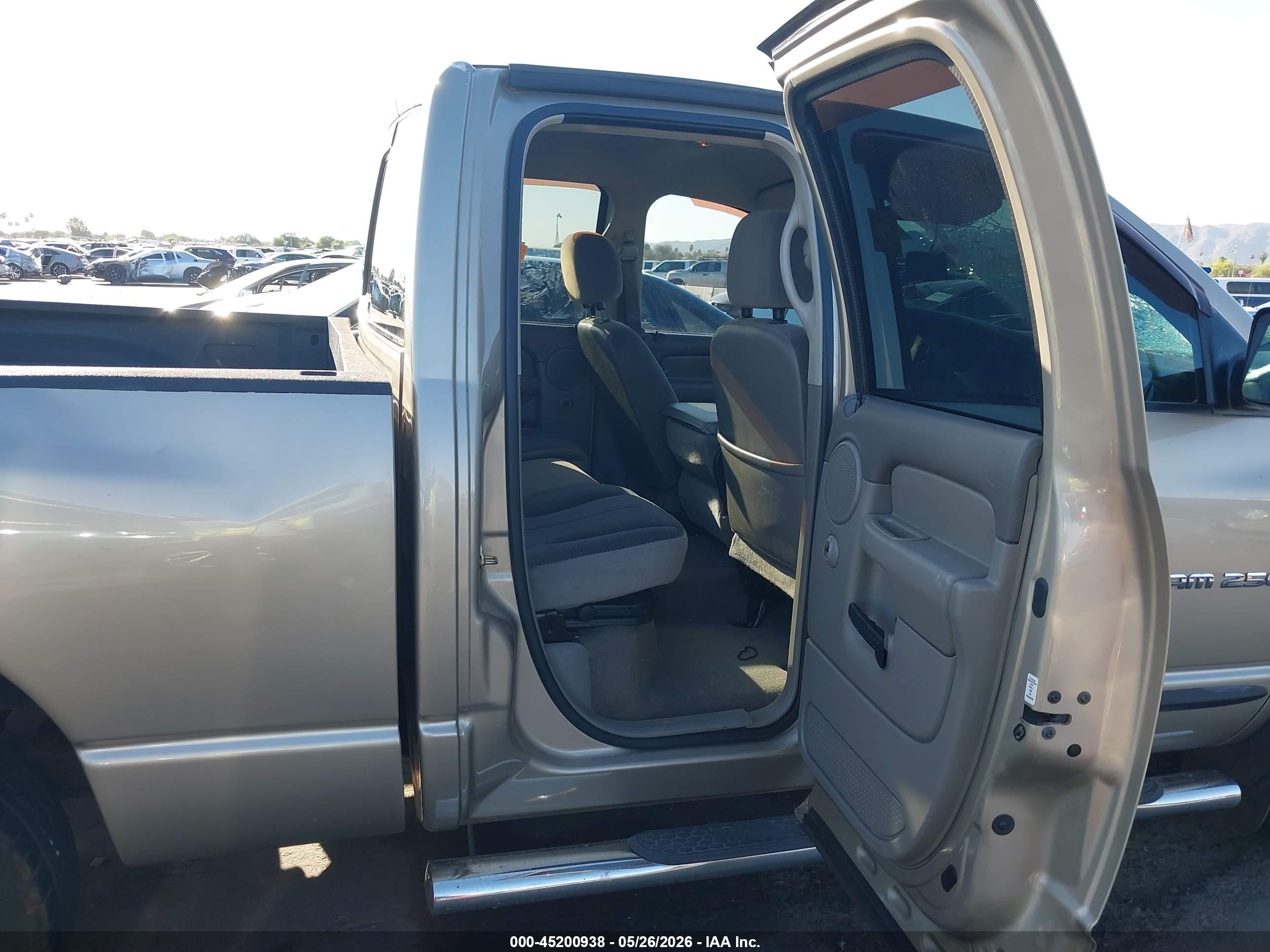 2004 Dodge Ram 2500 Slt/laramie Gold vin: 3D7KA28C54G209208