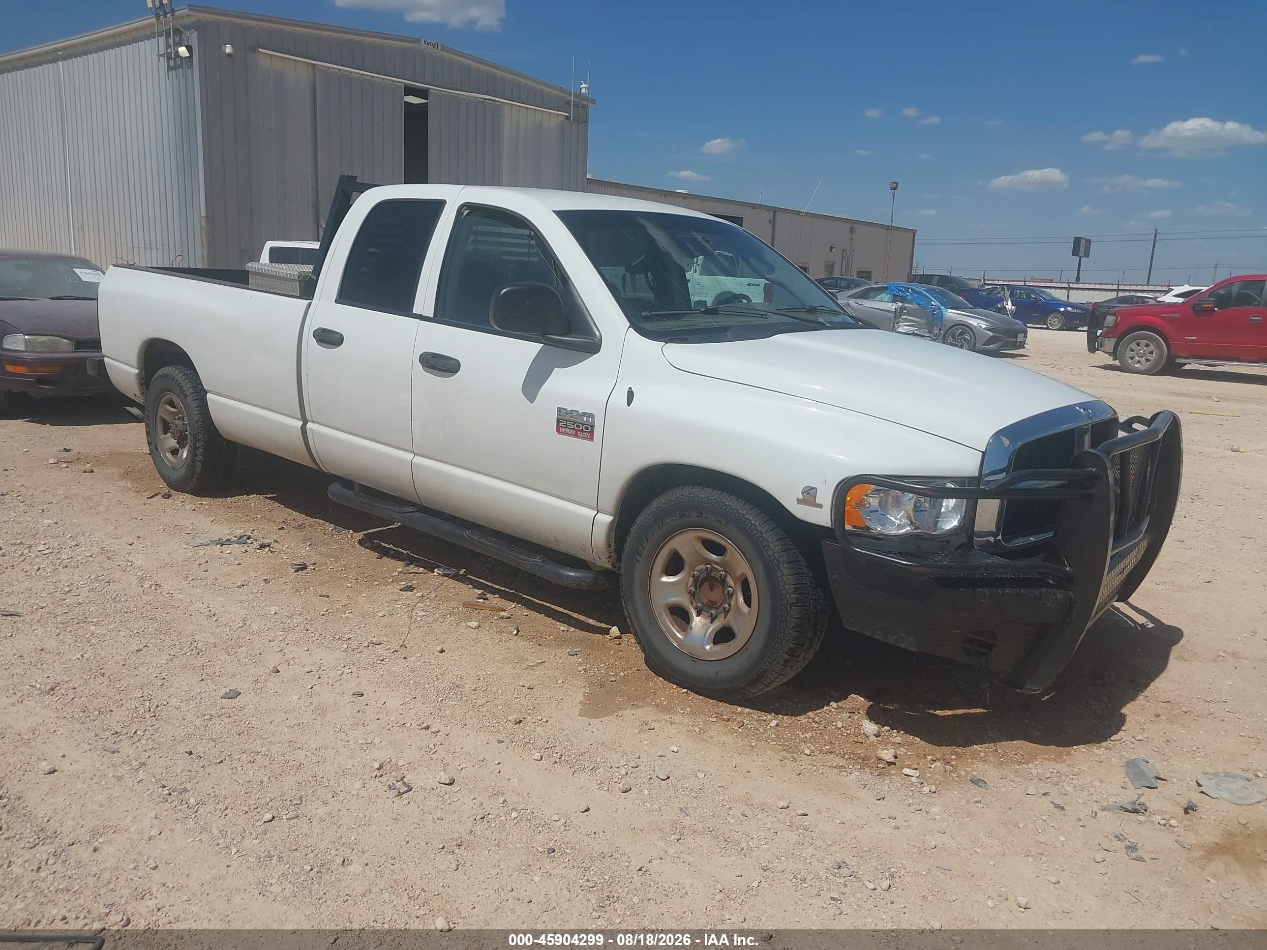 2004 Dodge Ram 2500 Slt/laramie White vin: 3D7KA28C84G143740