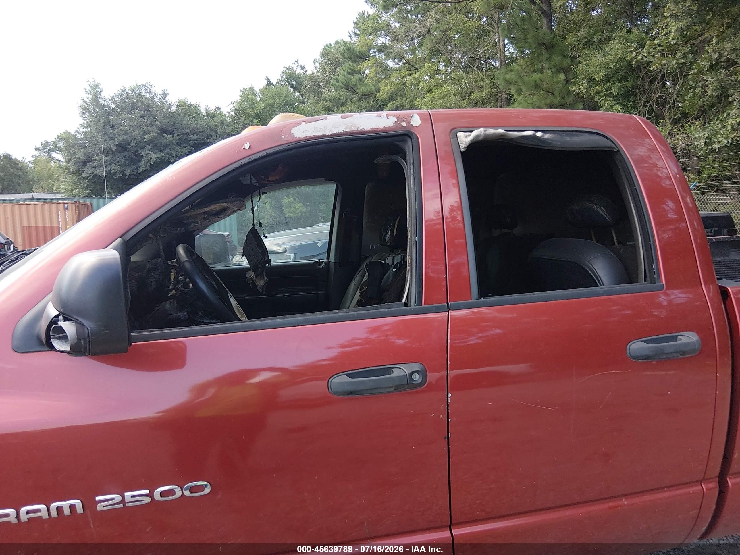 2004 Dodge Ram 2500 Slt/laramie Red vin: 3D7KA28C84G178679