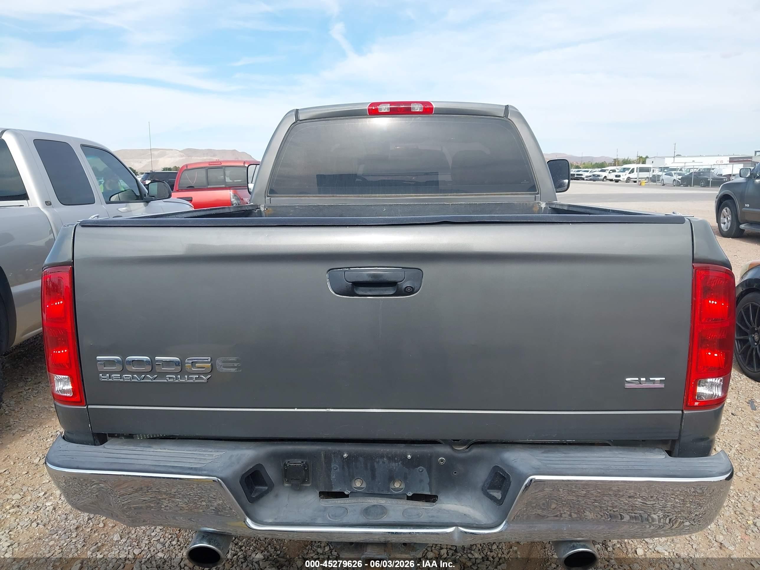 2004 Dodge Ram 2500 Slt/laramie Gray vin: 3D7KA28D14G160680