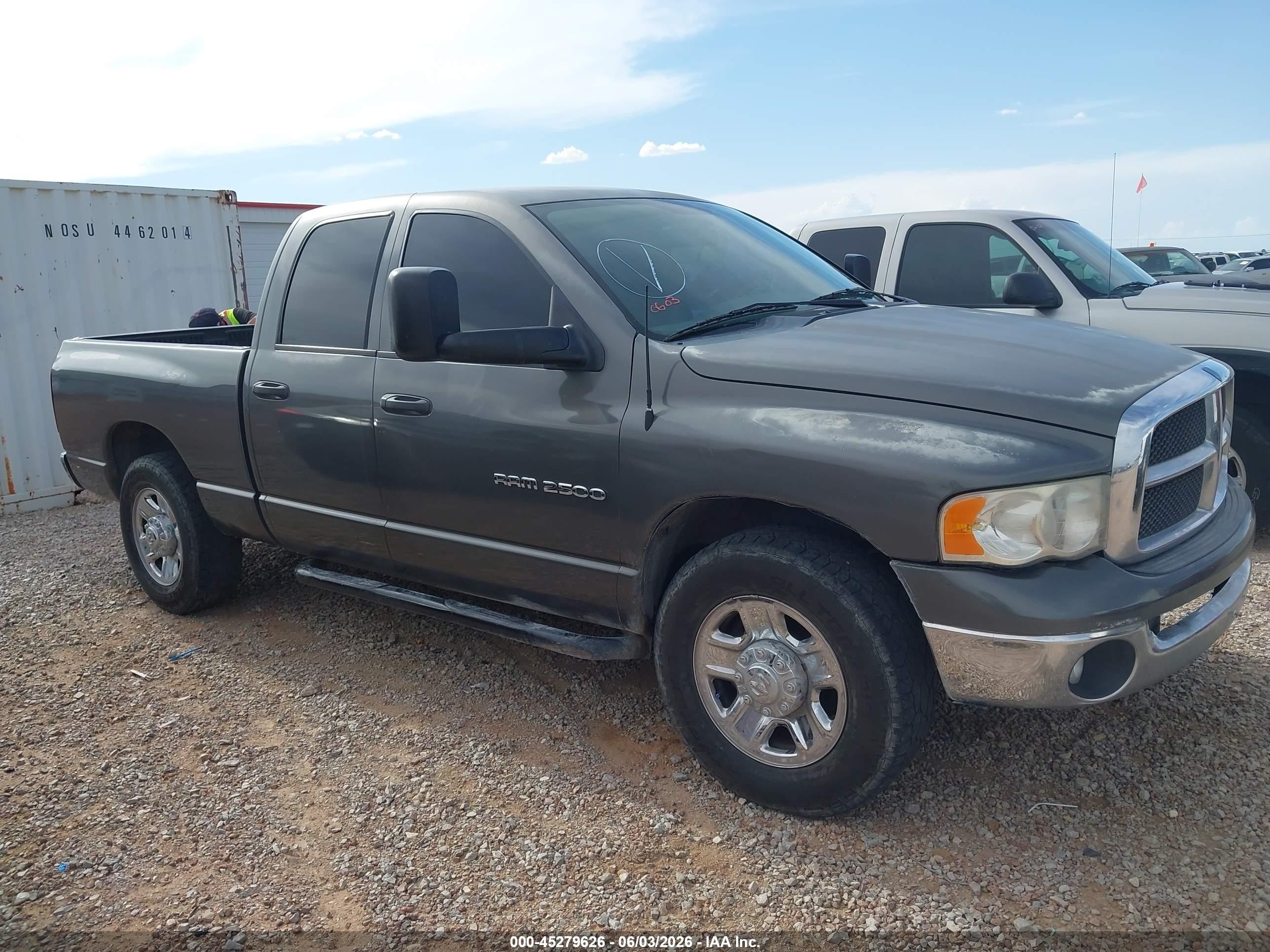 2004 Dodge Ram 2500 Slt/laramie Gray vin: 3D7KA28D14G160680